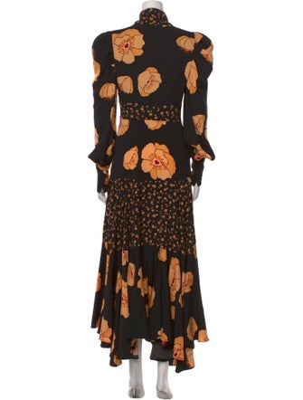 Acler Floral Print Long Dress