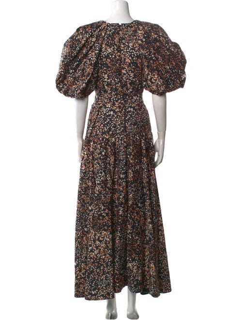 Acler Floral Print Long Dress