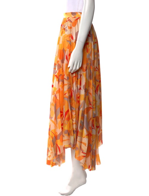 Acler Floral Print Midi Length Skirt