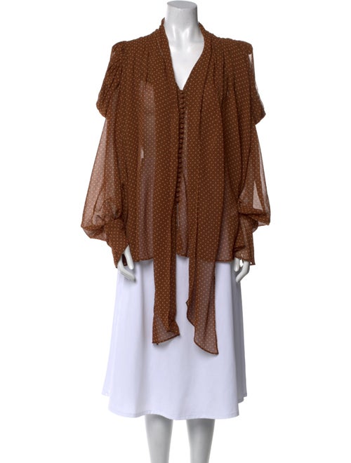 Acler Polka Dot Print V-Neck Tunic