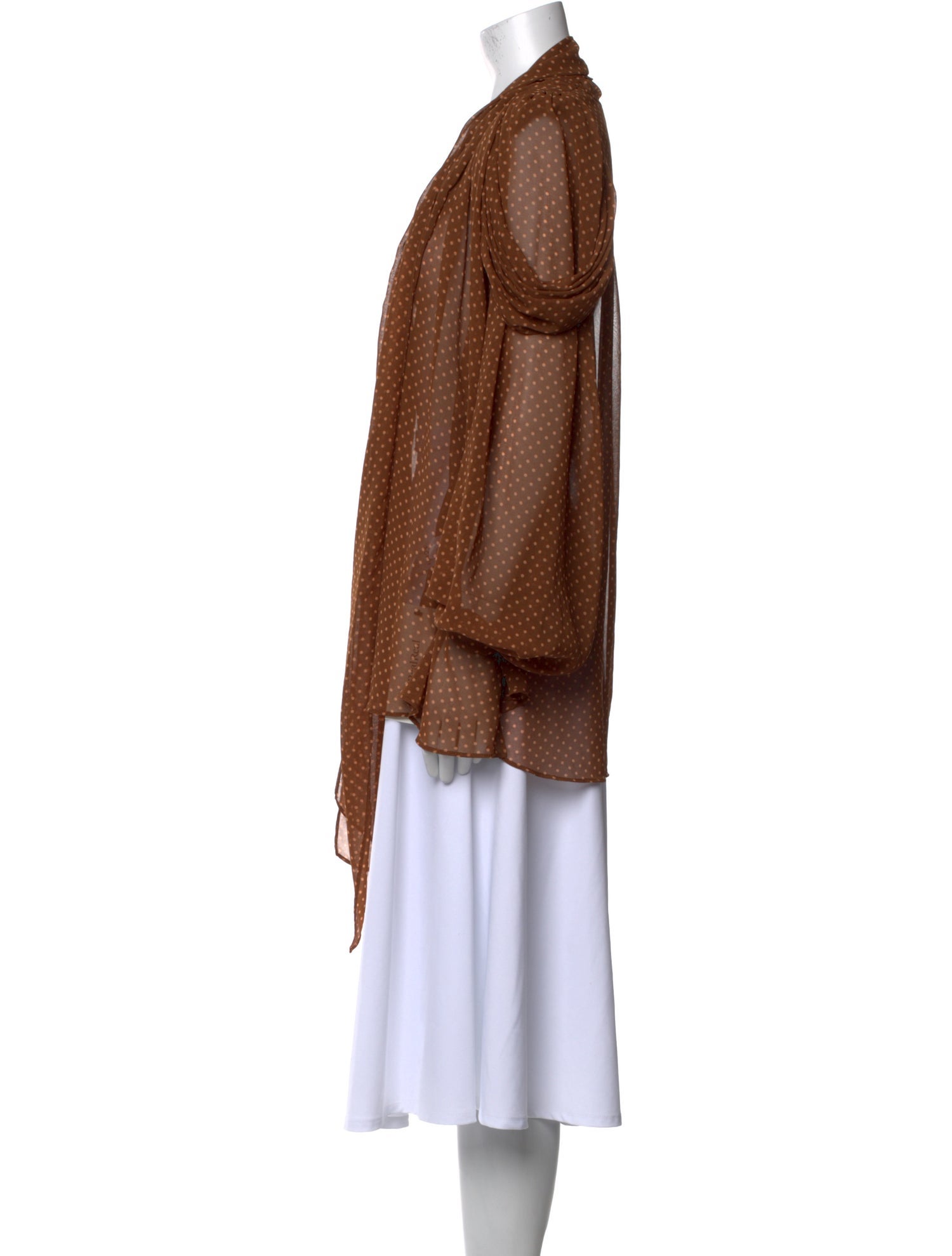 Acler Polka Dot Print V-Neck Tunic