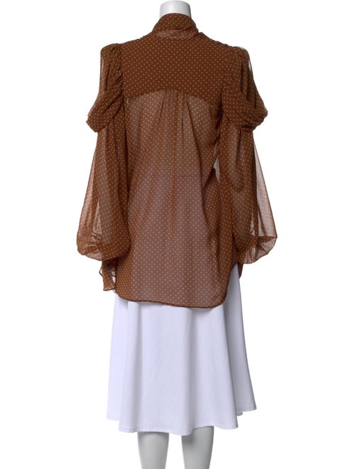 Acler Polka Dot Print V-Neck Tunic