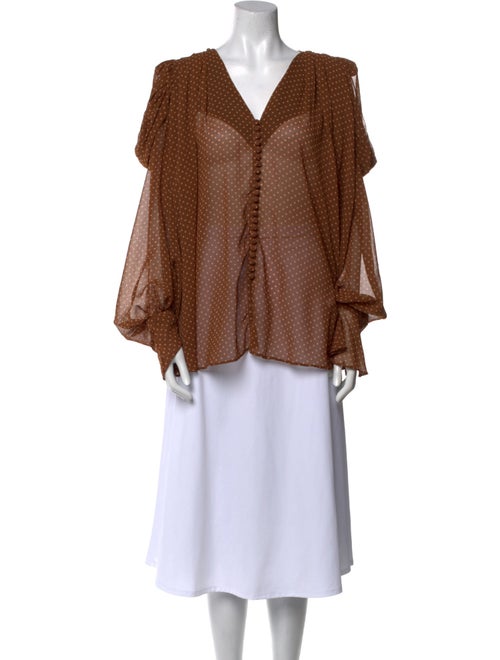 Acler Polka Dot Print V-Neck Tunic