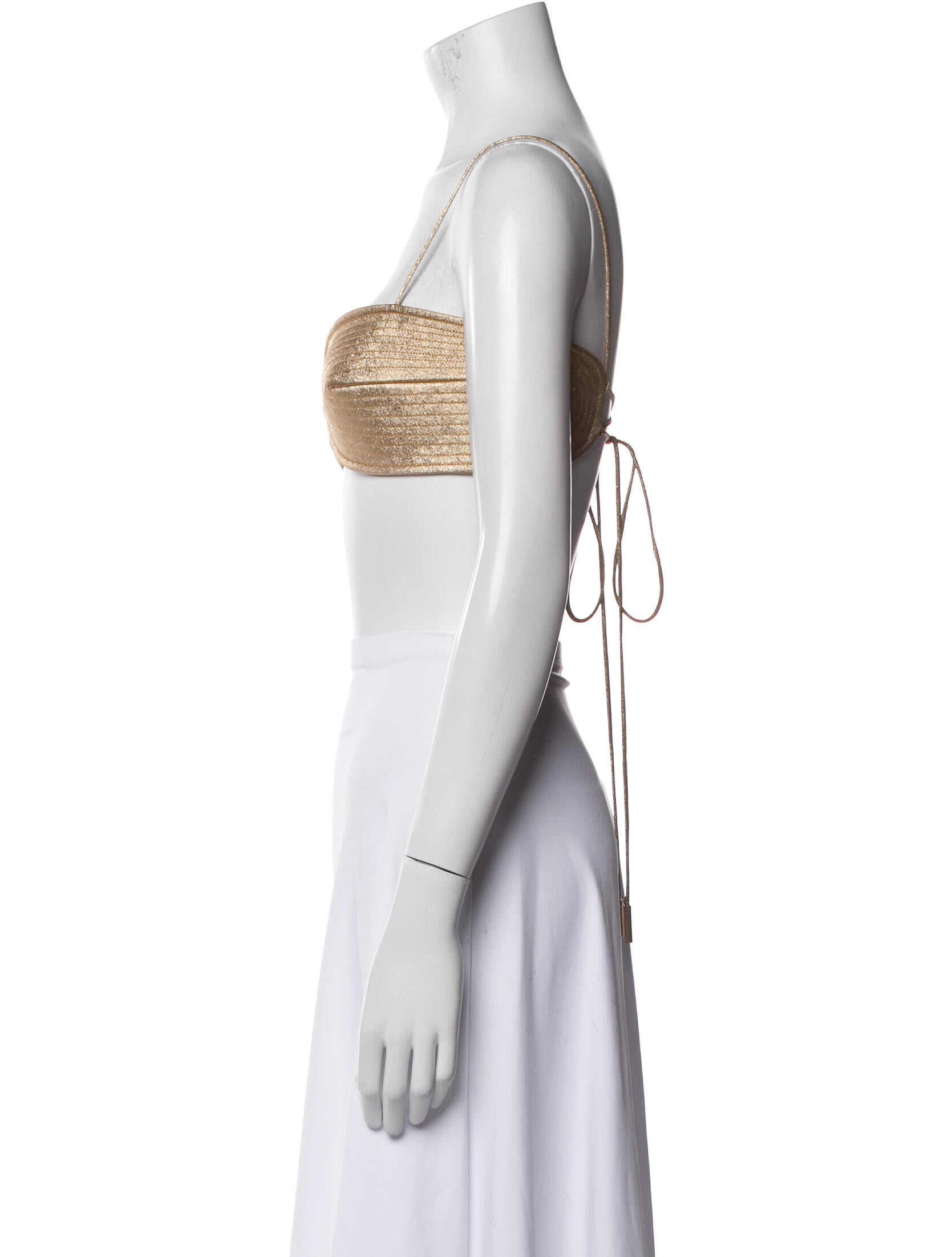 Acler Square Neckline Sleeveless Crop Top