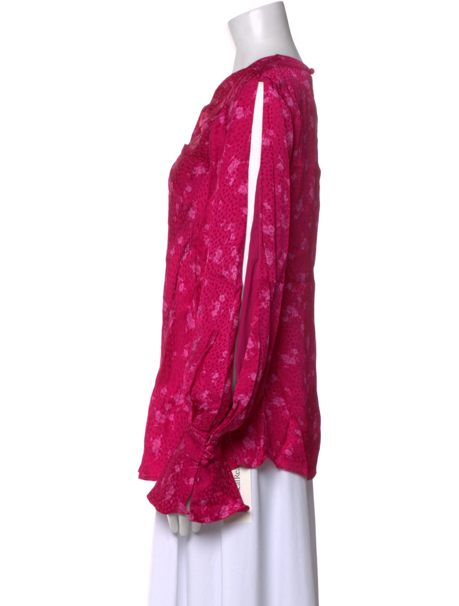 Acler Floral Print V-Neck Blouse