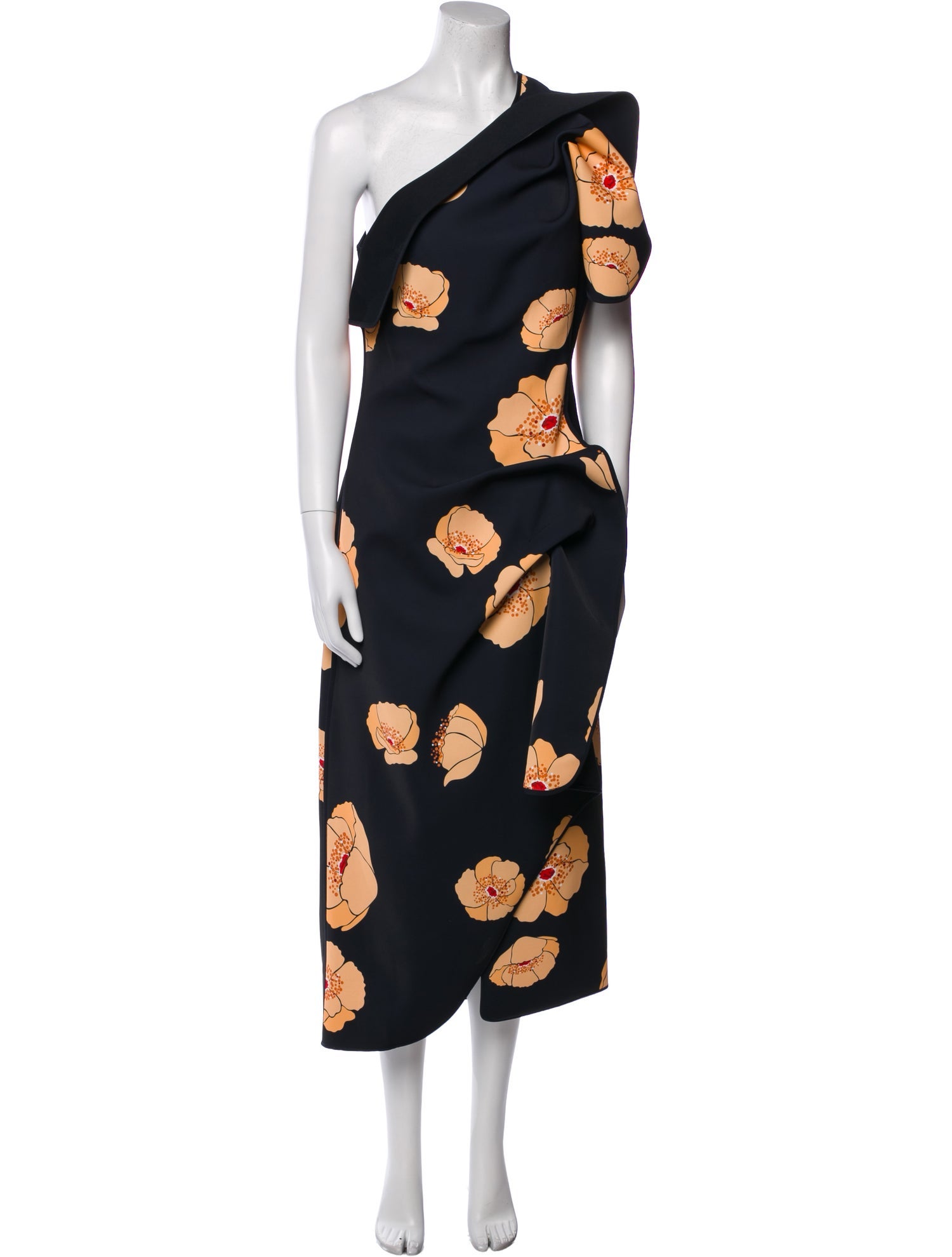 Acler Floral Print Long Dress