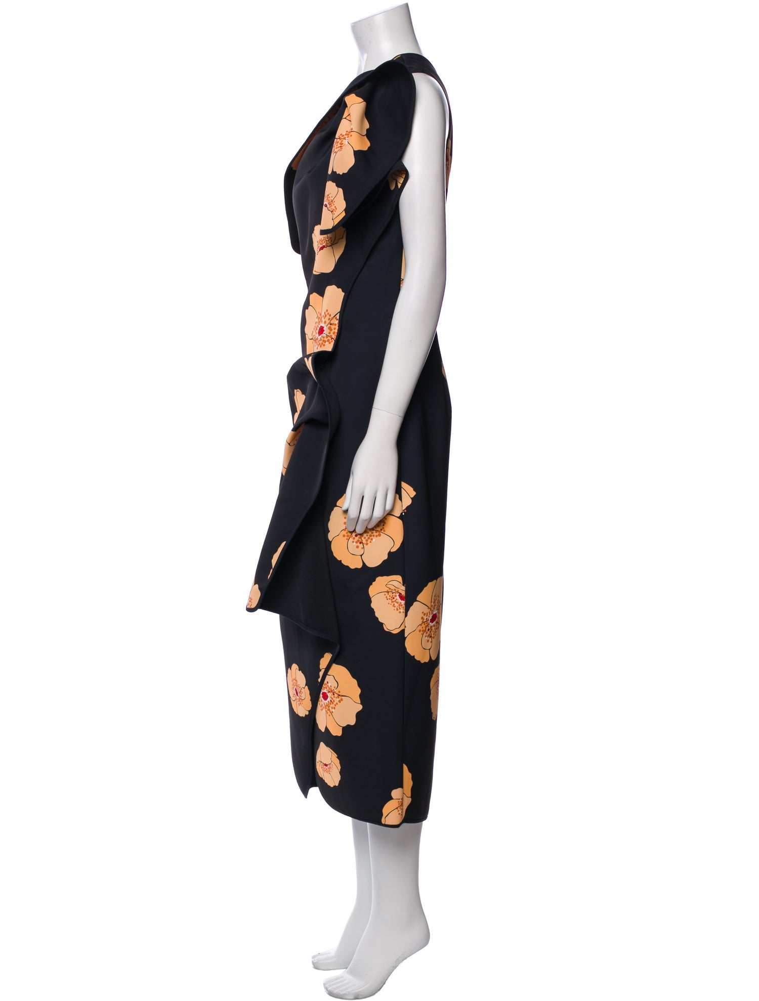 Acler Floral Print Long Dress