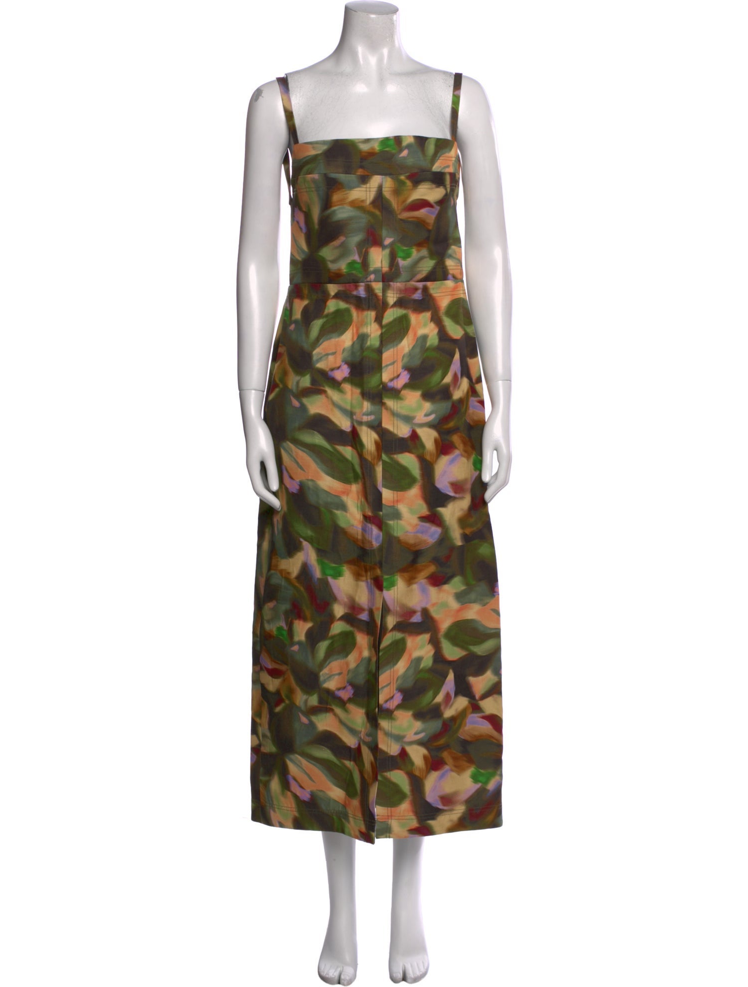 Acler Printed Midi Length Dress
