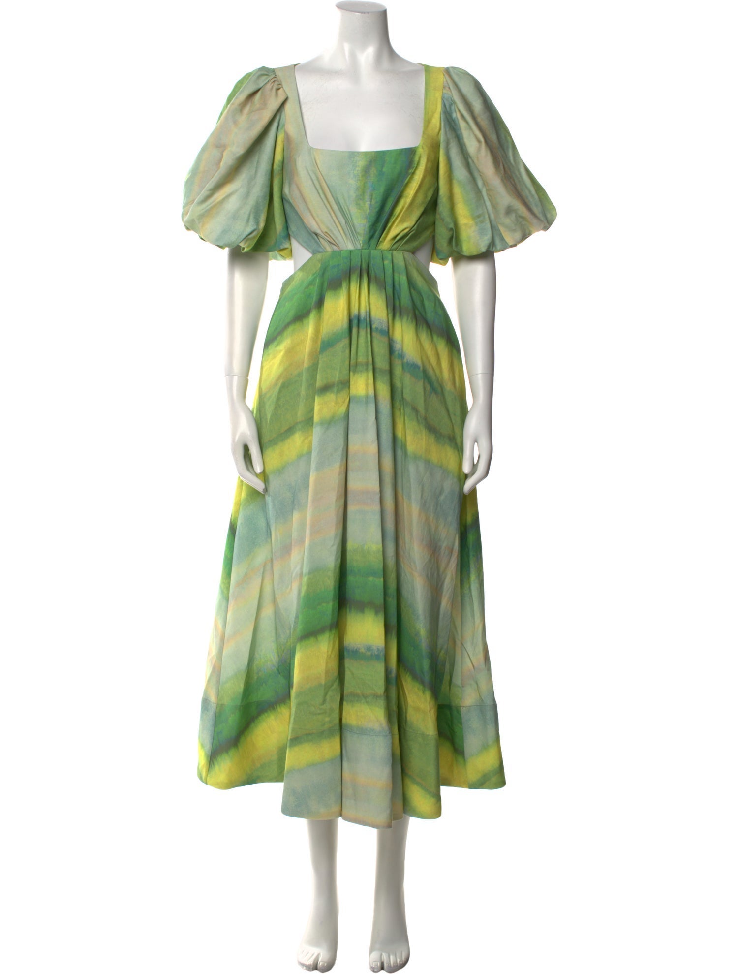 Acler Printed Long Dress