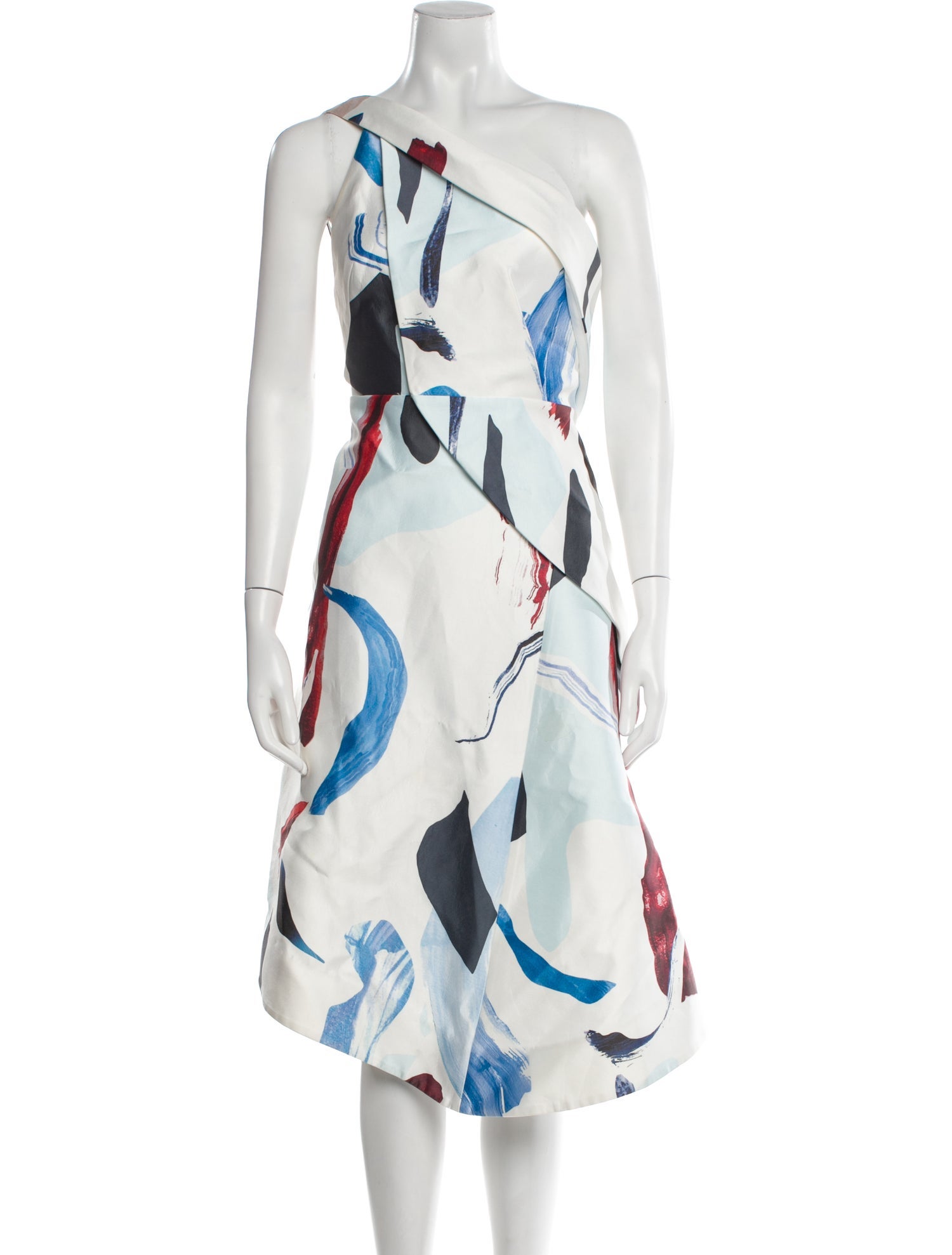 Acler Printed Midi Length Dress