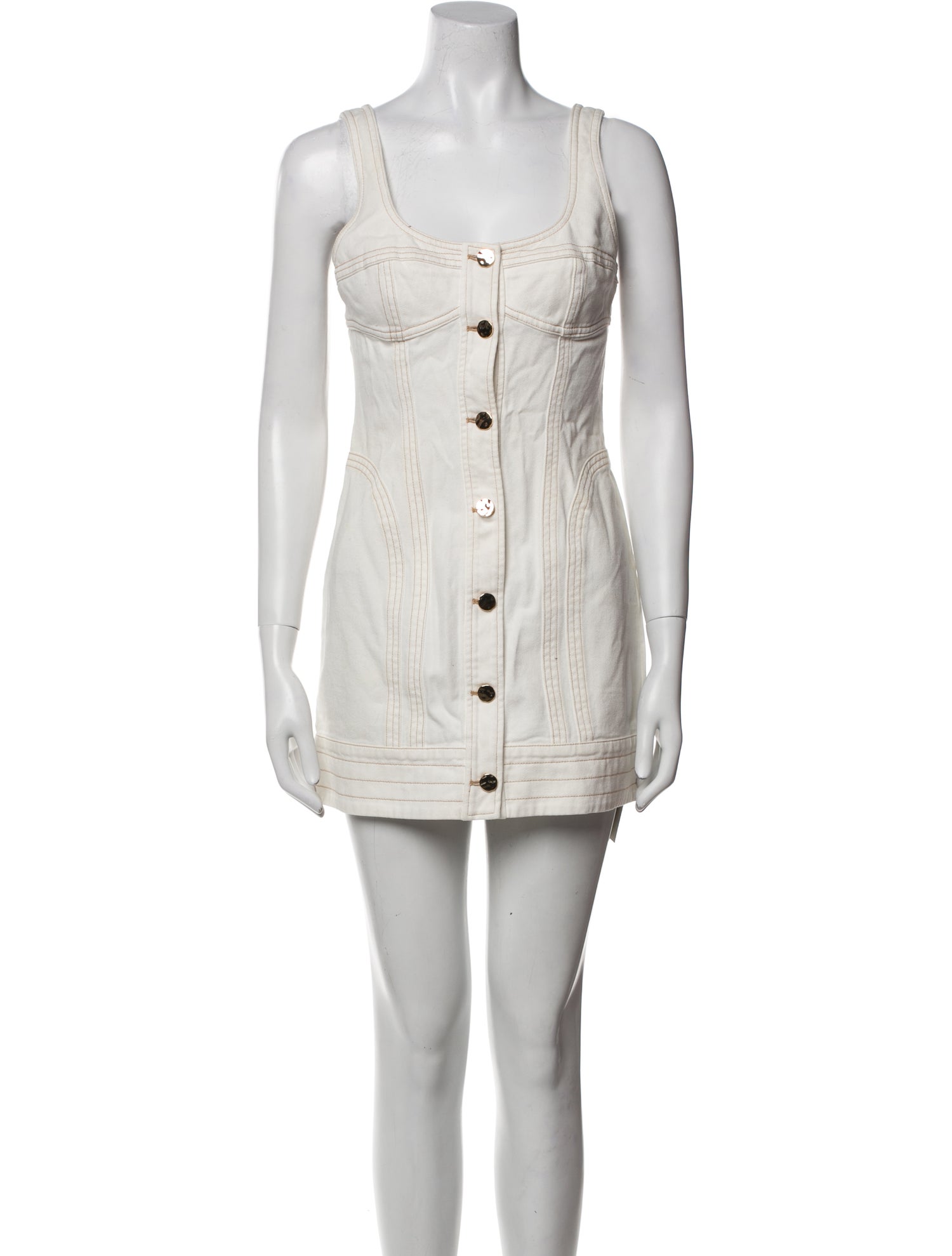 Acler Scoop Neck Mini Dress