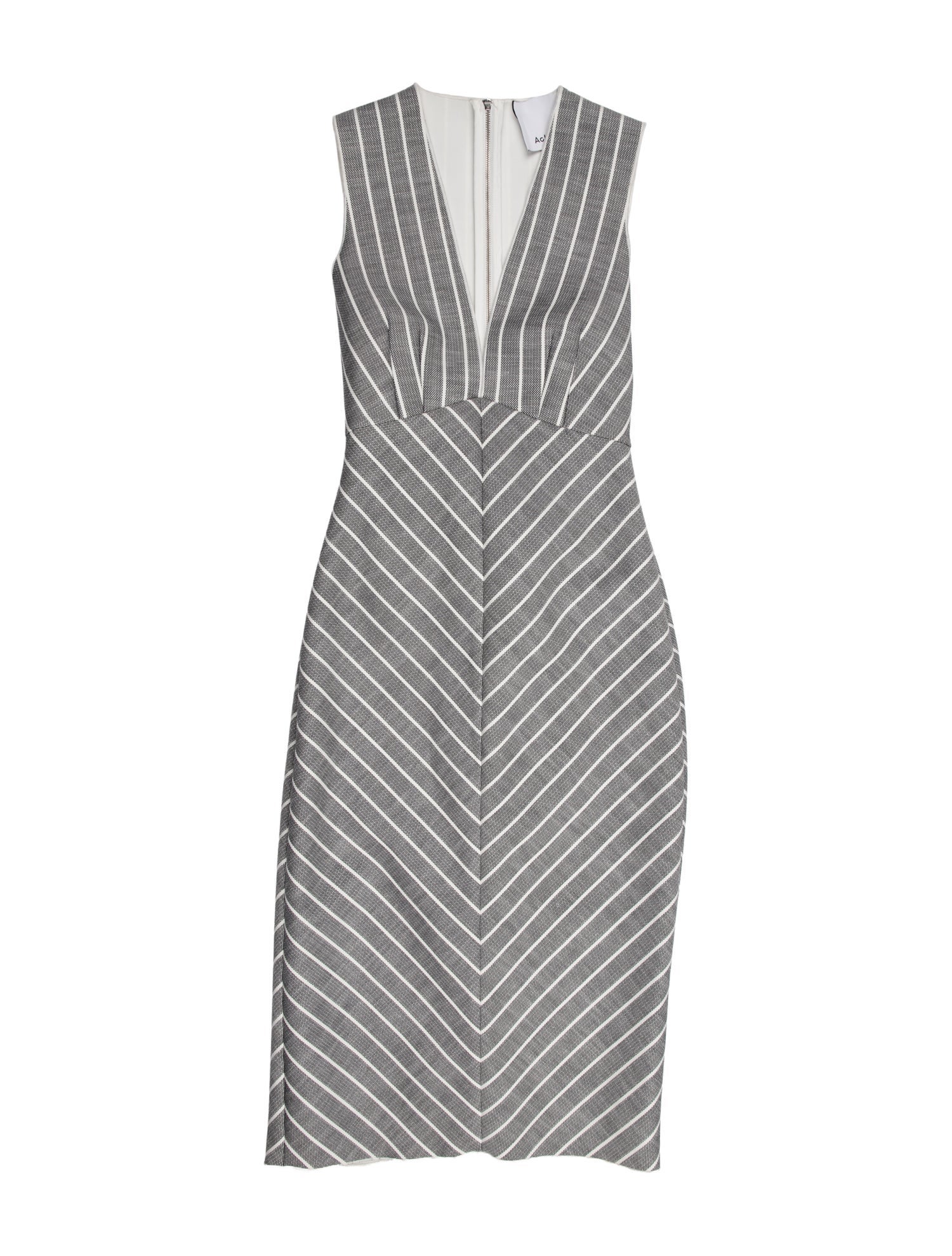 Acler Striped Midi Length Dress w/ Tags