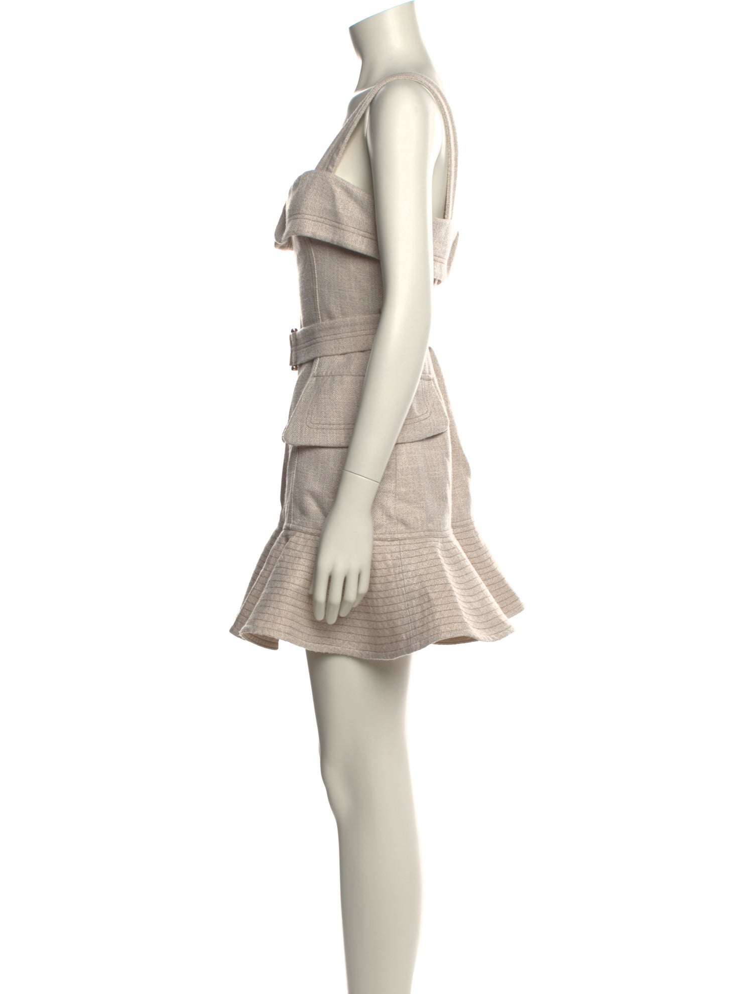 Acler Square Neckline Mini Dress