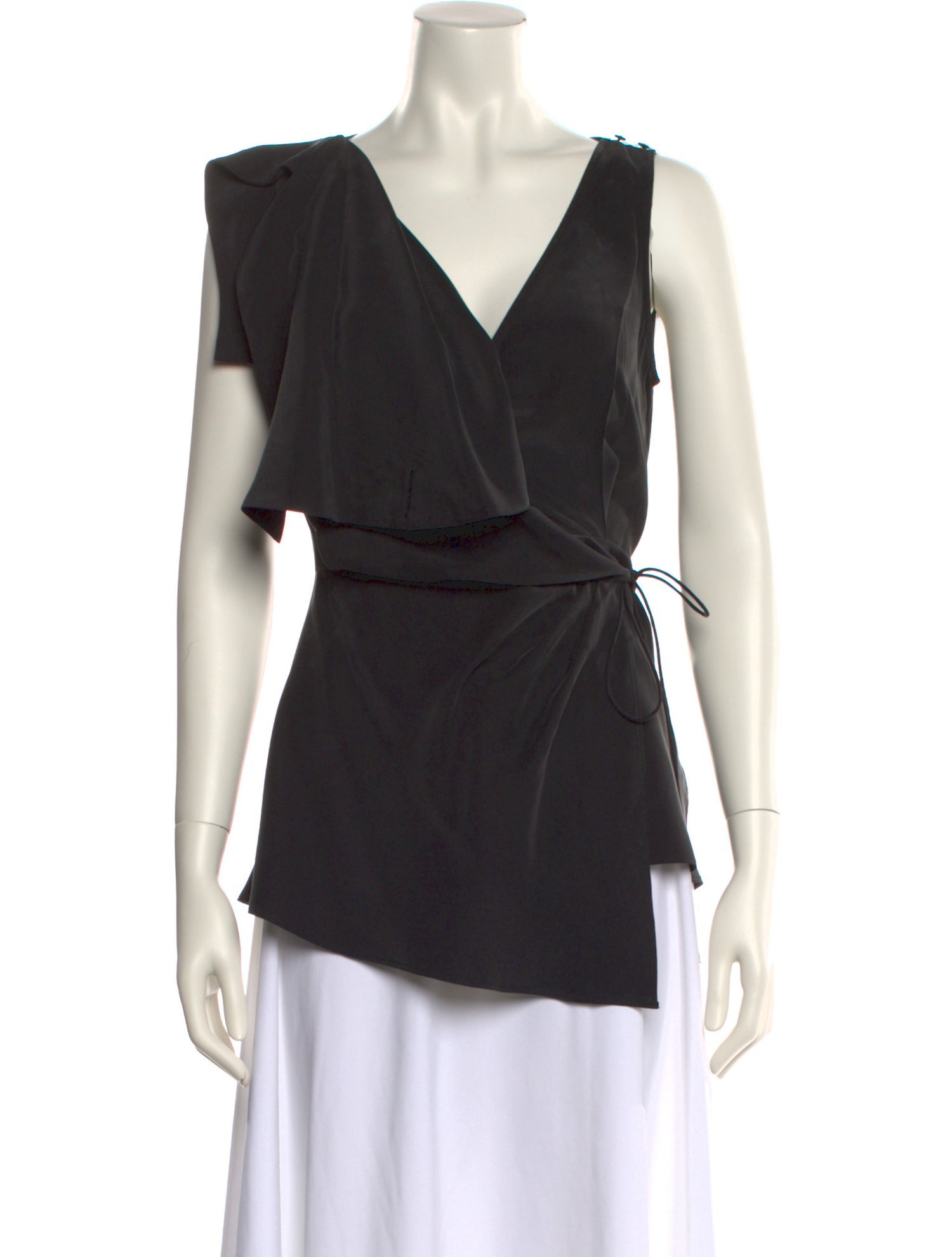 Acler Silk V-Neck Top