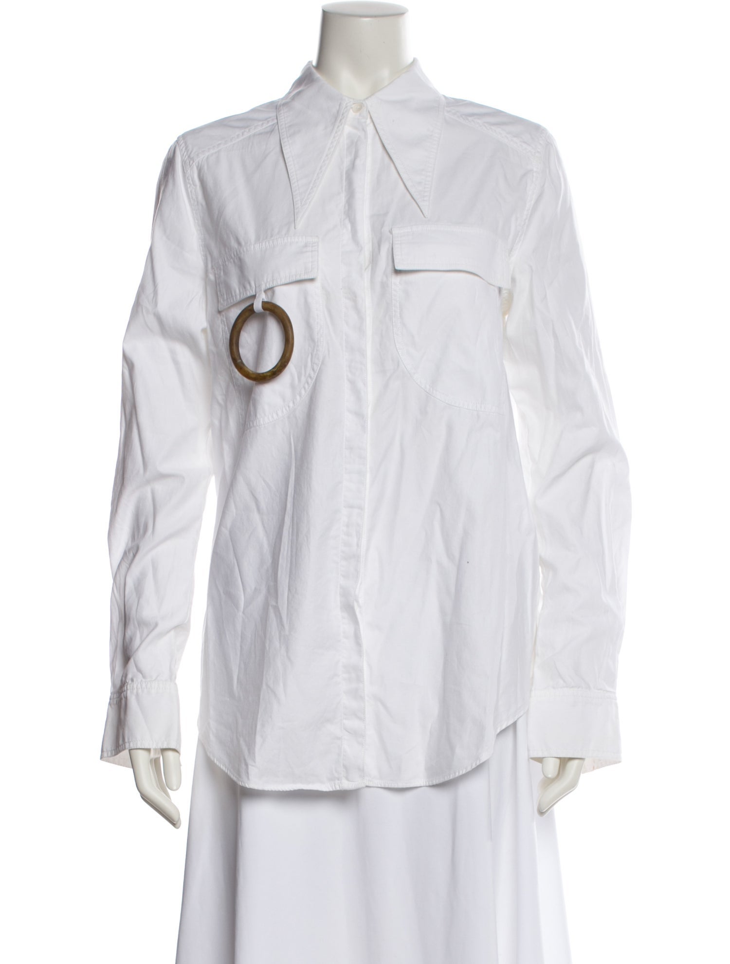 Acler Long Sleeve Button-Up Top