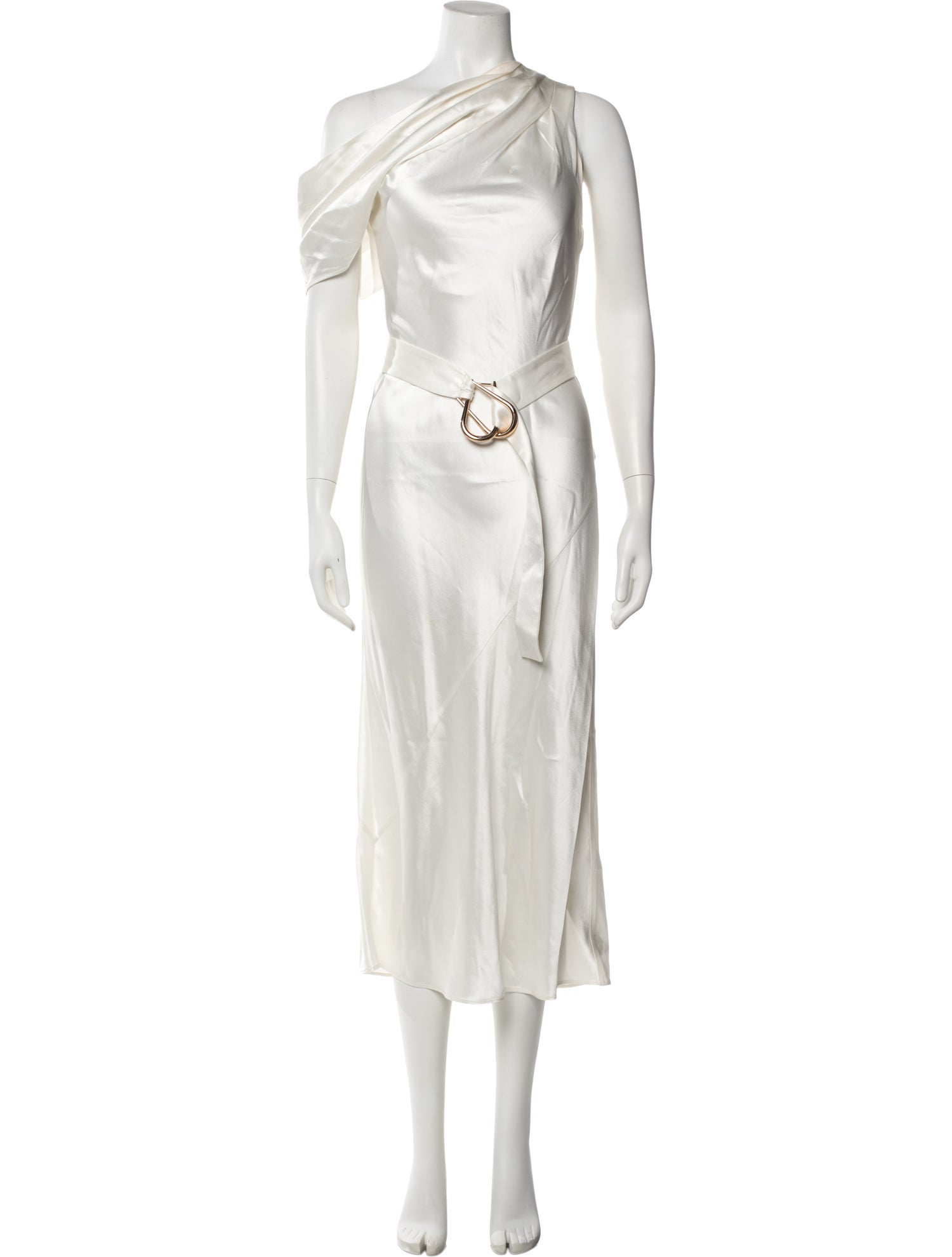 Acler One-Shoulder Long Dress - White Dresses, Clothing - WACLE28525 | The RealReal Acler One-Shoulder Long Dress - White Dresses, Clothing - WACLE28525 | The RealReal