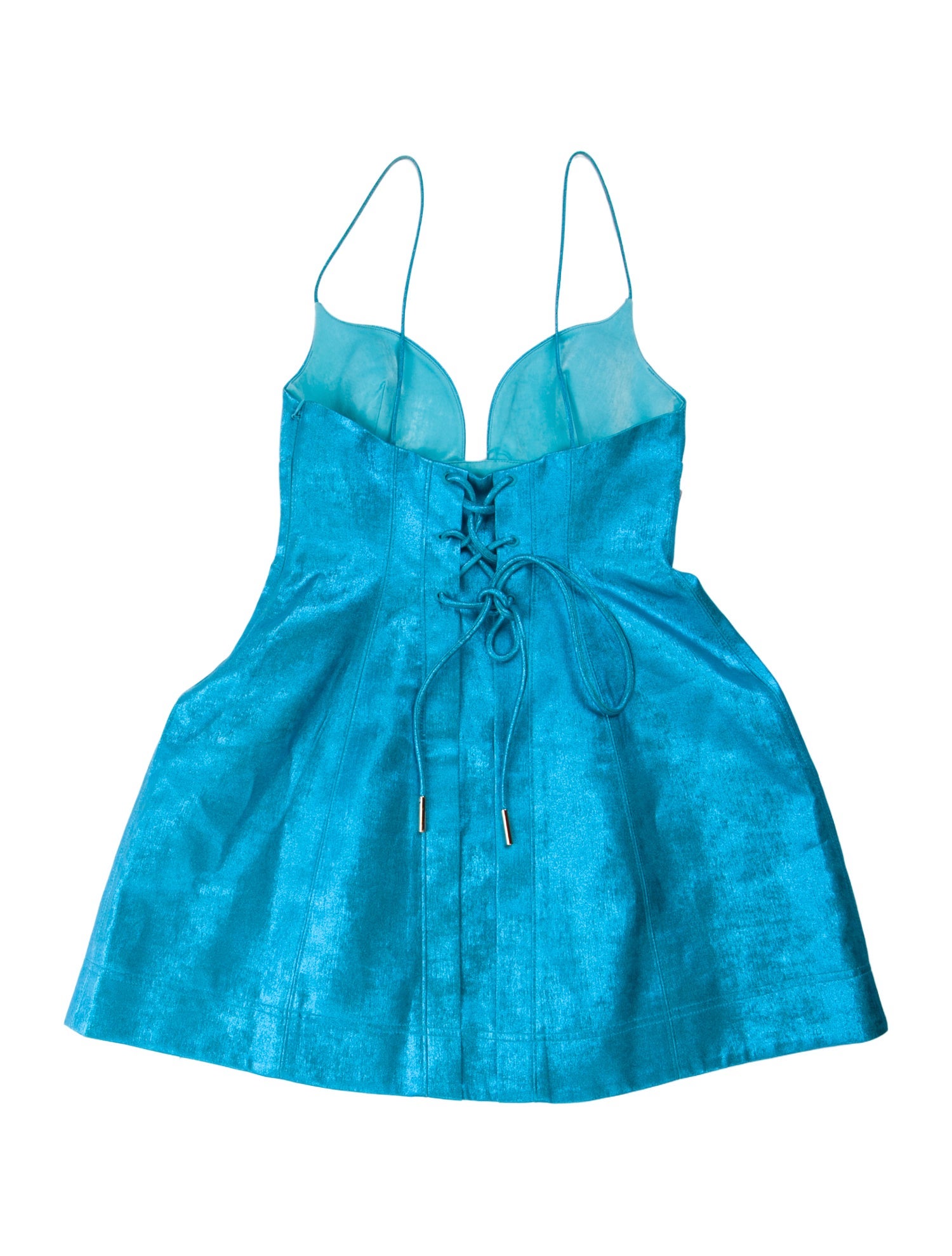 Acler Square Neckline Mini Dress w/ Tags - Blue Dresses, Clothing - WACLE28753