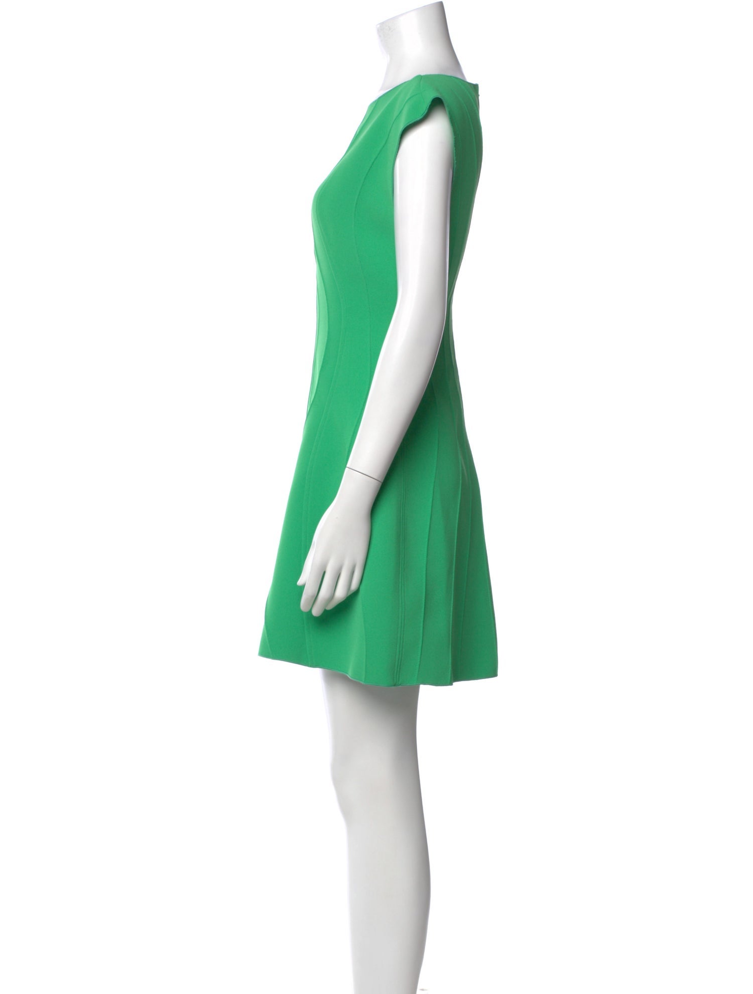 green emerald velvet dress Acler VALARIA MINI DRESS