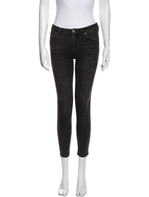 Acne Studios Blå Konst Mid-Rise Skinny Leg Jeans