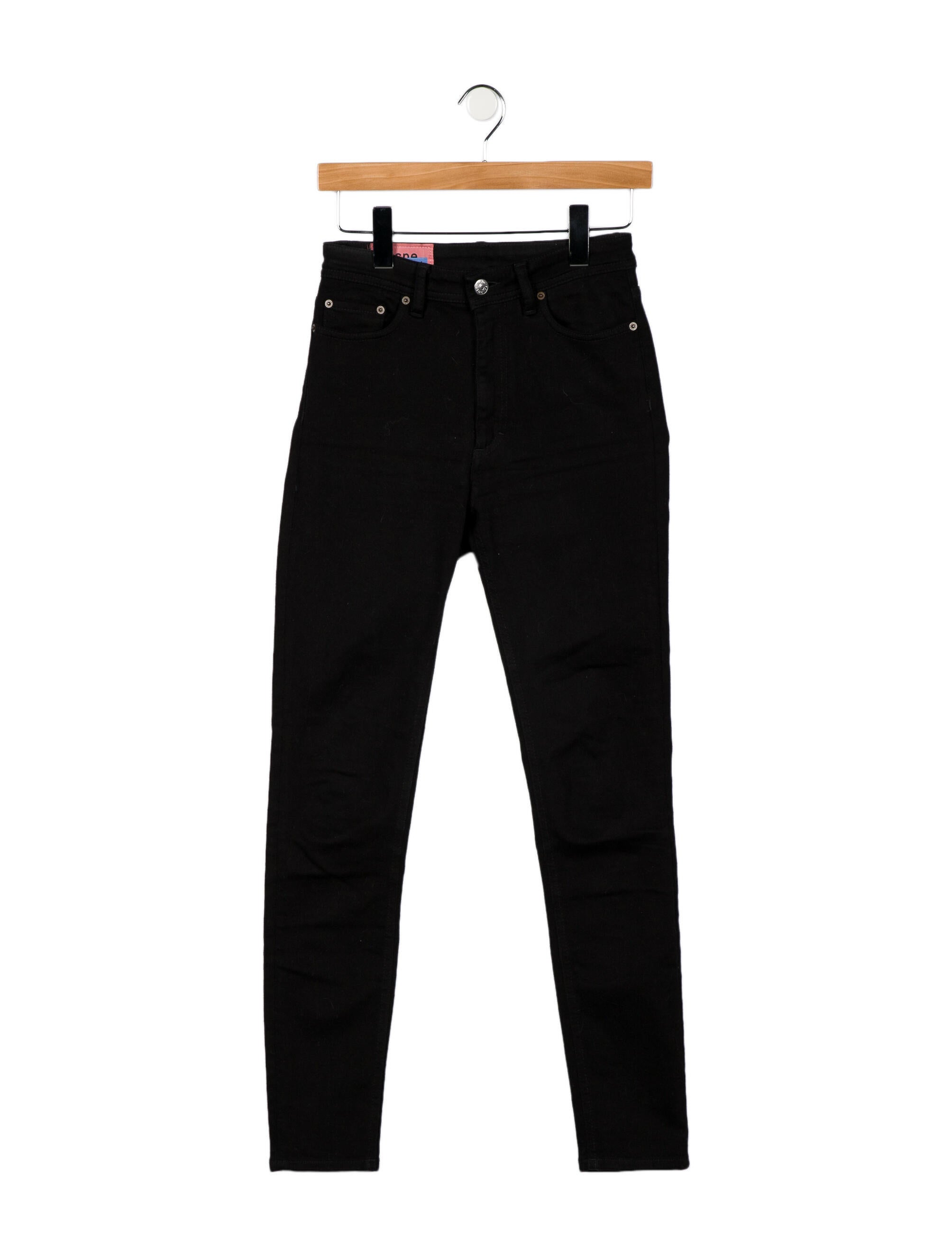 Acne Studios Blå Konst Mid-Rise Skinny Leg Jeans