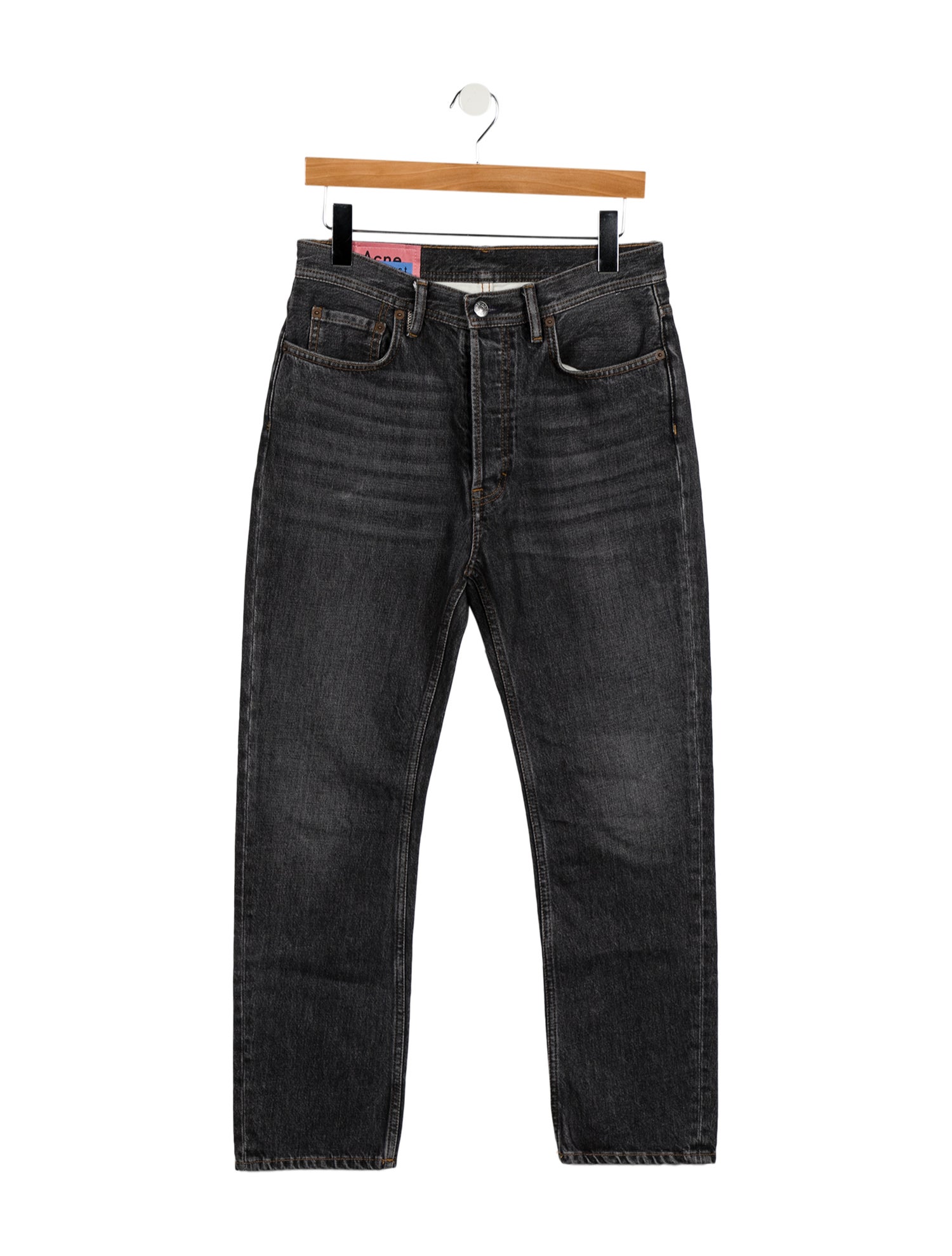 Acne Studios Blå Konst High-Rise Straight Leg Jeans