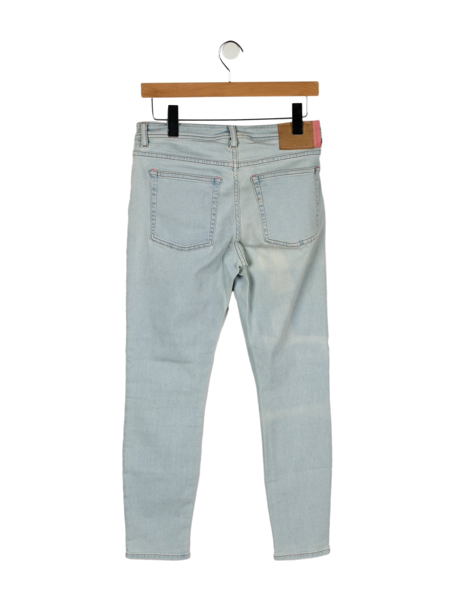 Acne Studios Blå Konst Mid-Rise Skinny Leg Jeans