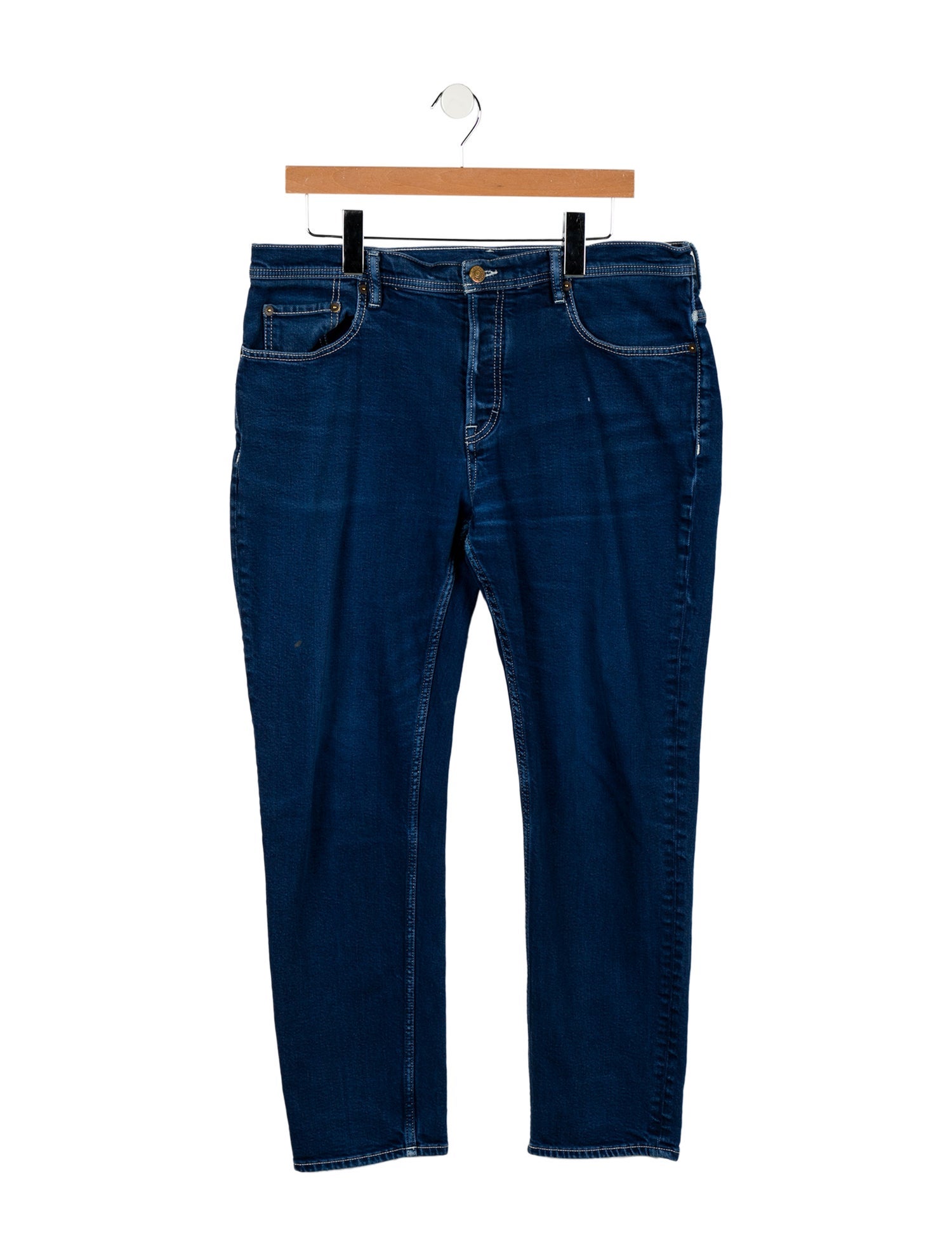 Acne Studios Blå Konst High-Rise Straight Leg Jeans