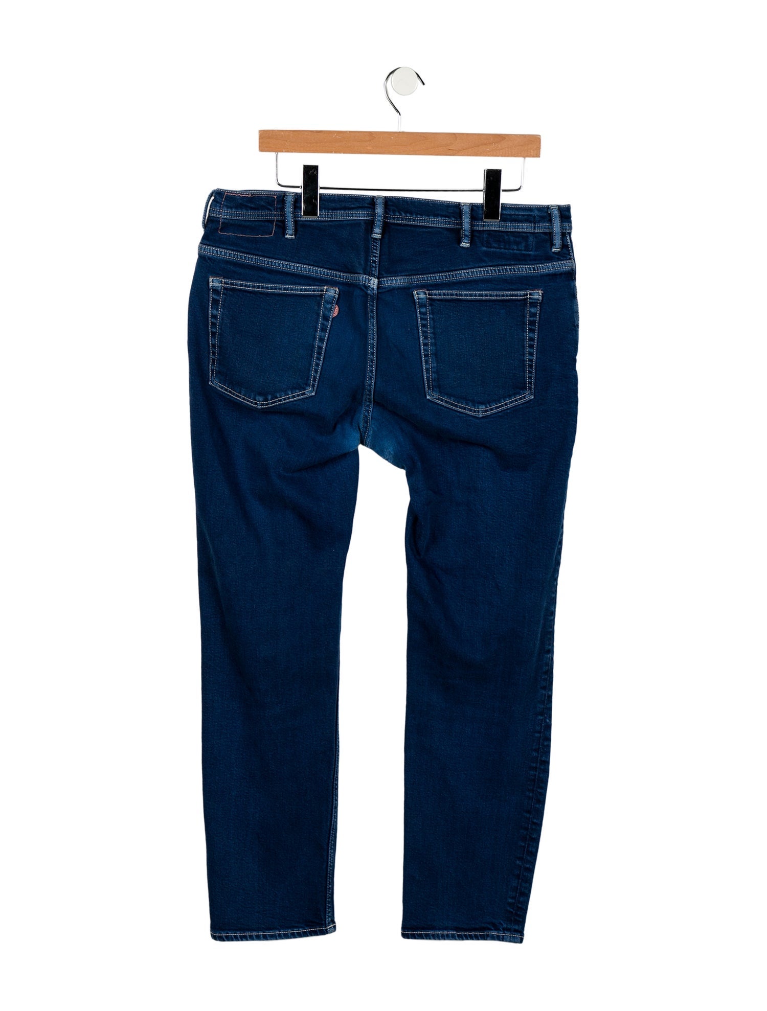 Acne Studios Blå Konst High-Rise Straight Leg Jeans
