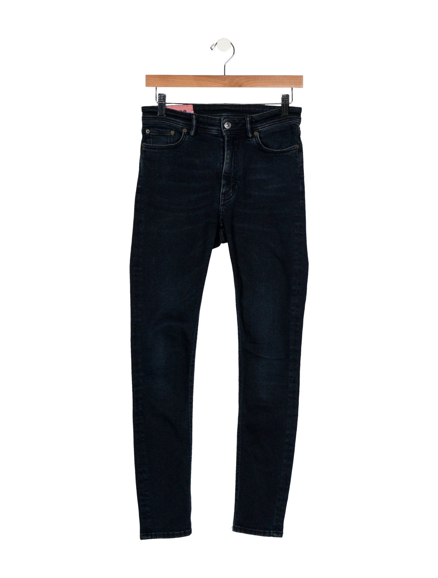 Acne Studios Blå Konst Mid-Rise Skinny Leg Jeans