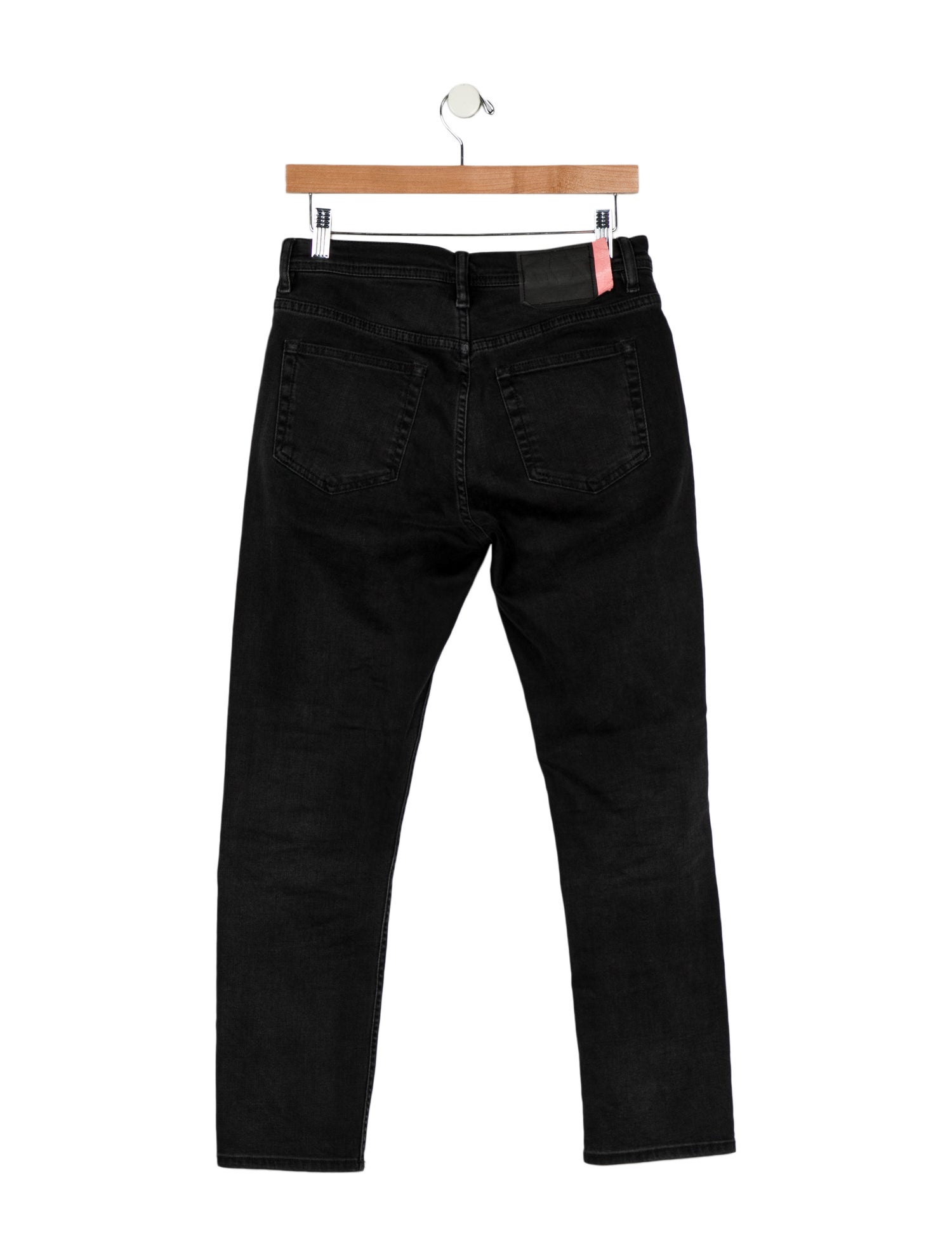Acne Studios Blå Konst Mid-Rise Straight Leg Jeans