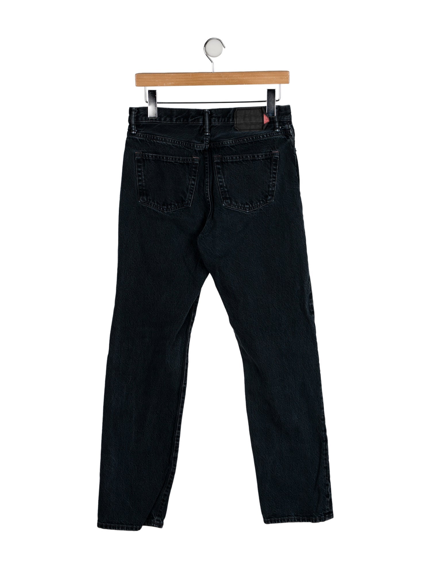 Acne Studios Blå Konst Mid-Rise Straight Leg Jeans