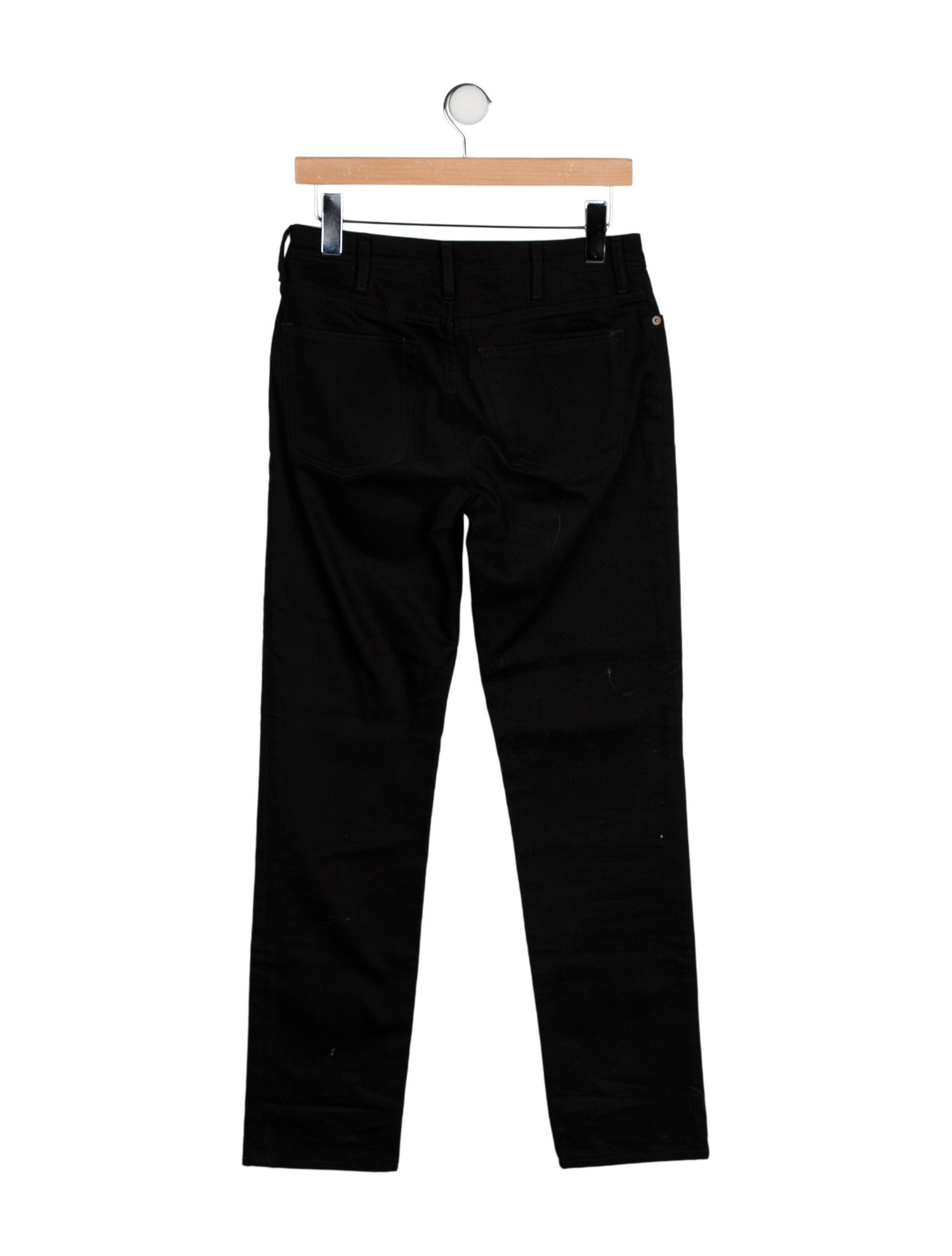 Acne Studios Blå Konst Mid-Rise Straight Leg Jeans