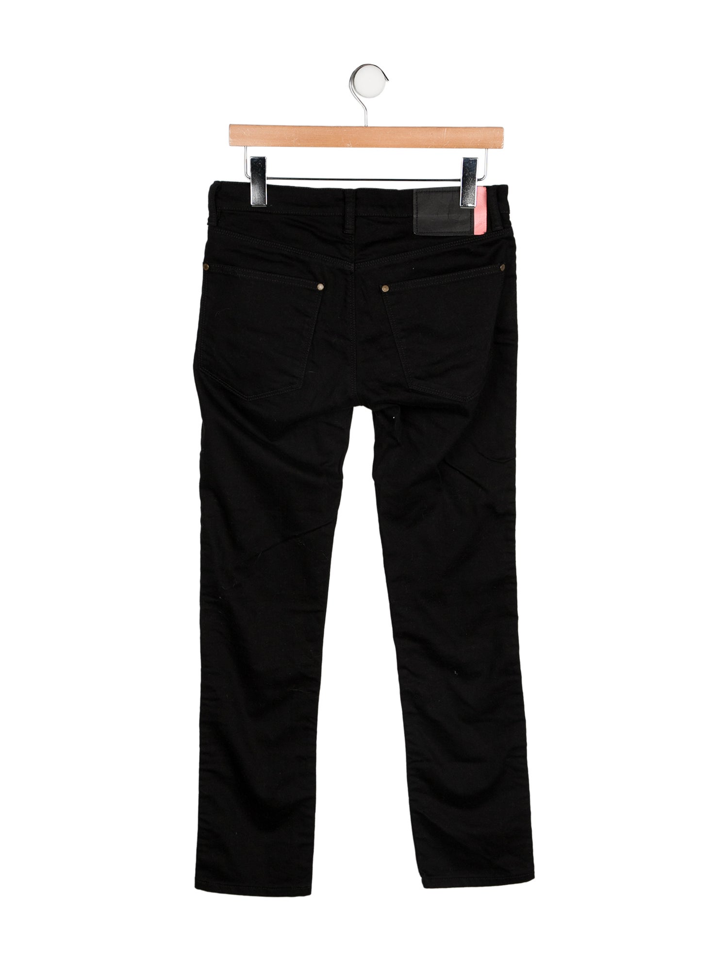 Acne Studios Blå Konst Mid-Rise Straight Leg Jeans