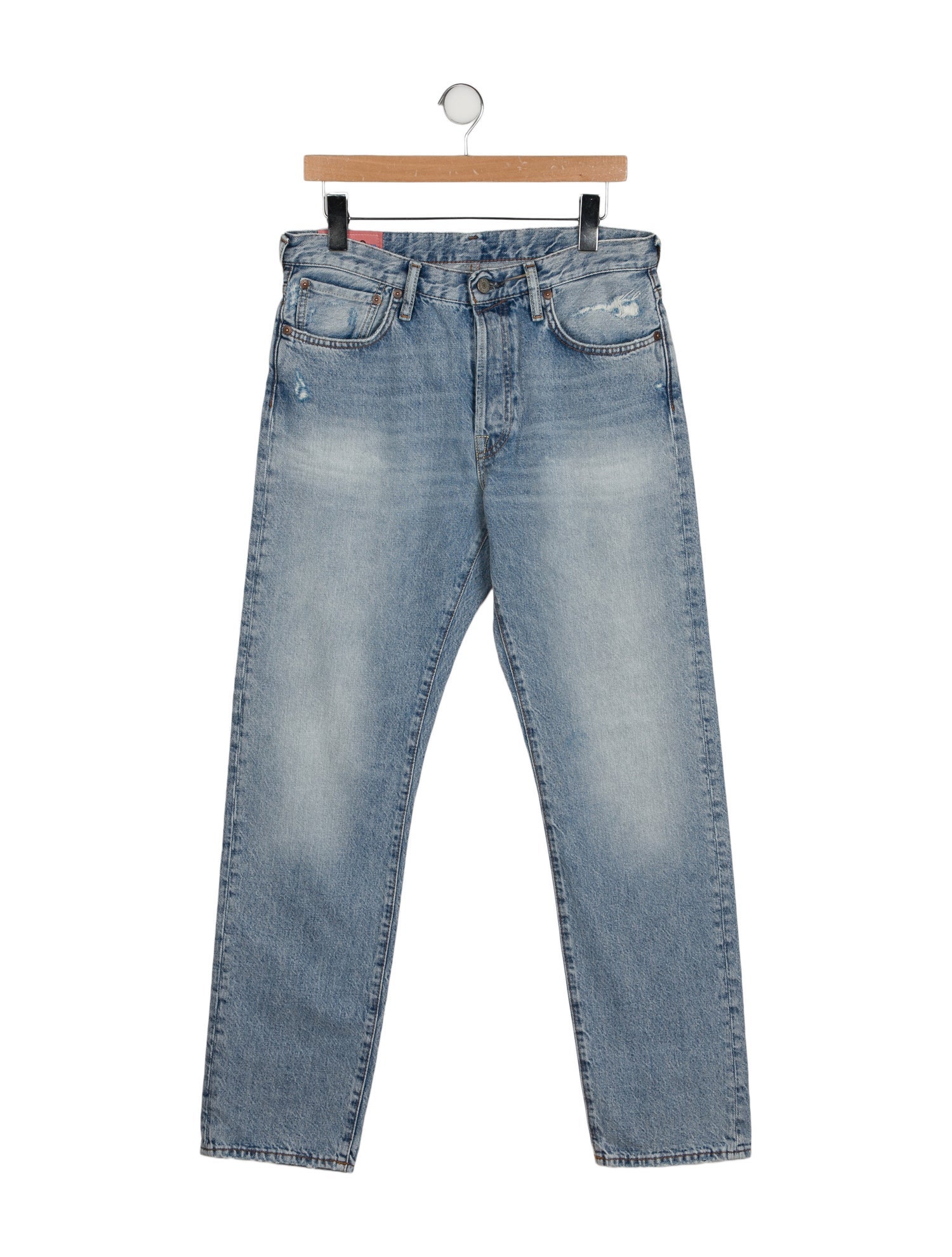 Acne Studios Blå Konst High-Rise Straight Leg Jeans