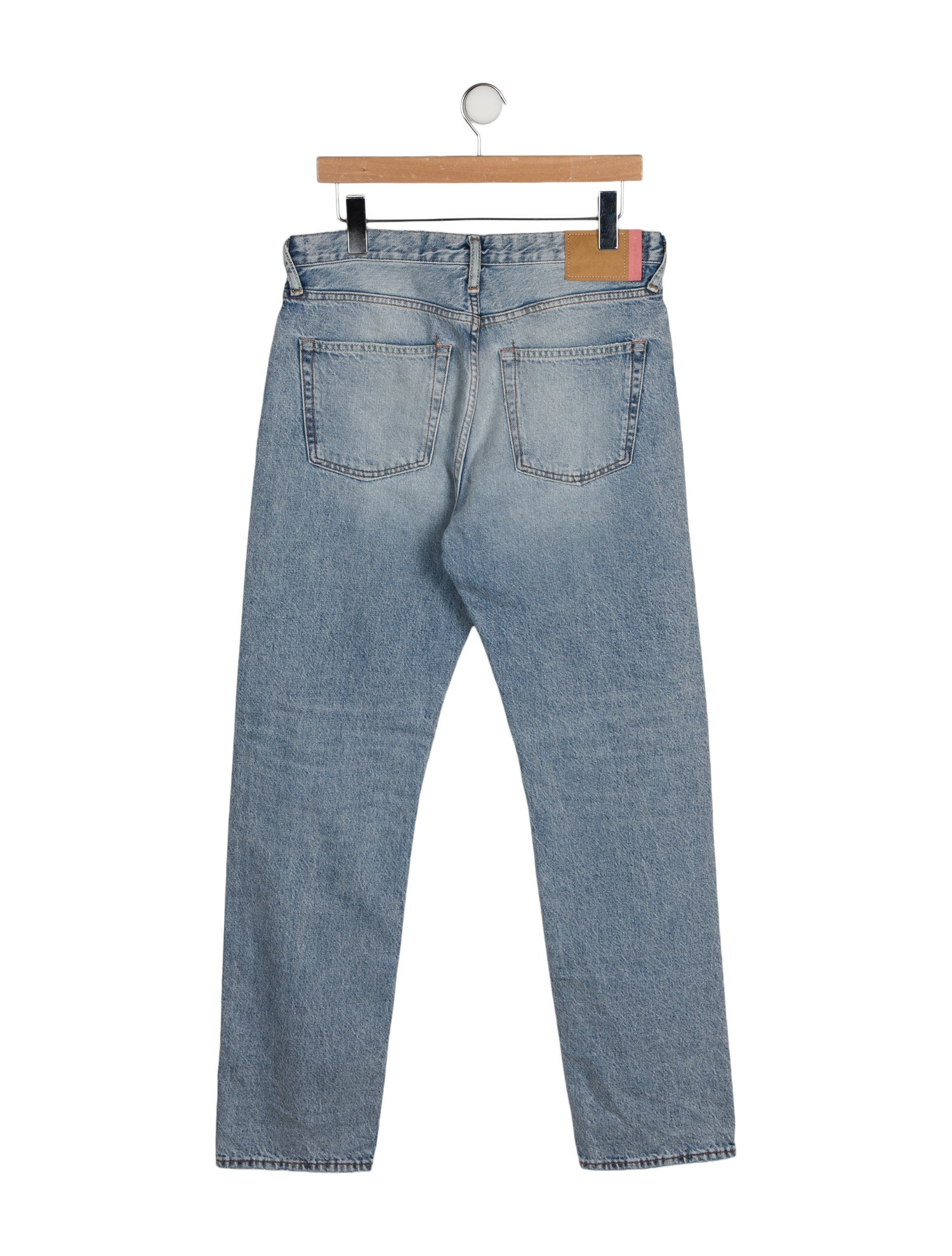Acne Studios Blå Konst High-Rise Straight Leg Jeans