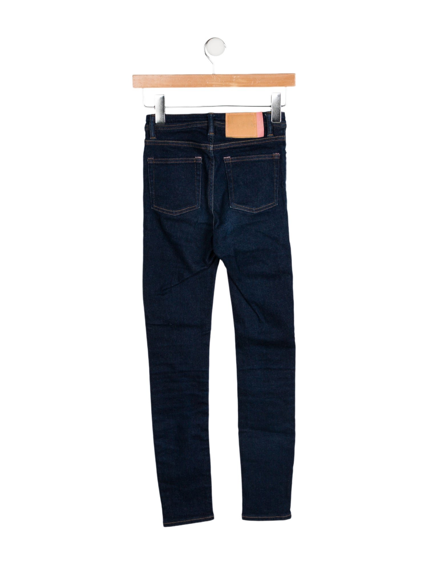 Acne Studios Blå Konst Mid-Rise Skinny Leg Jeans