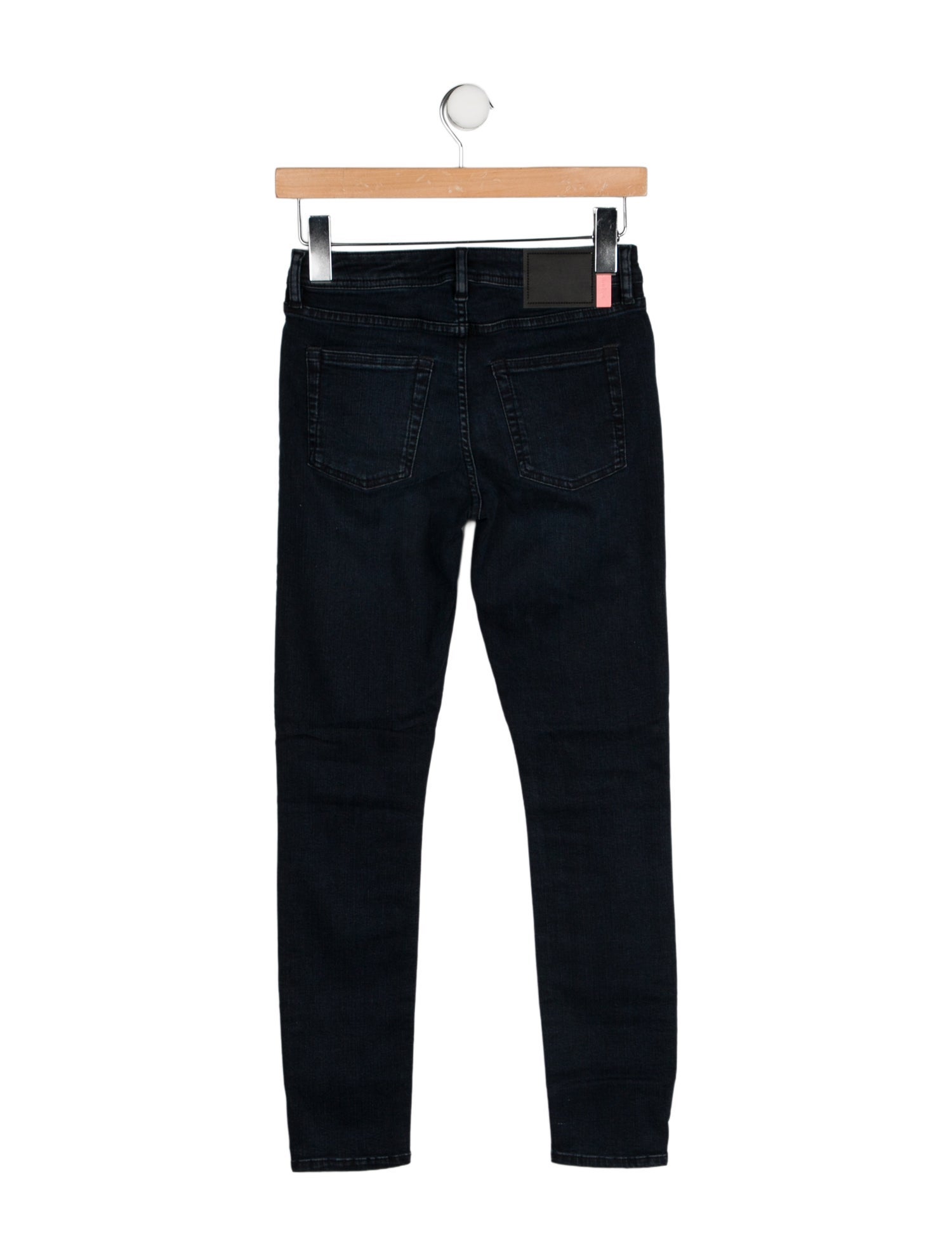 Acne Studios Blå Konst Mid-Rise Skinny Leg Jeans
