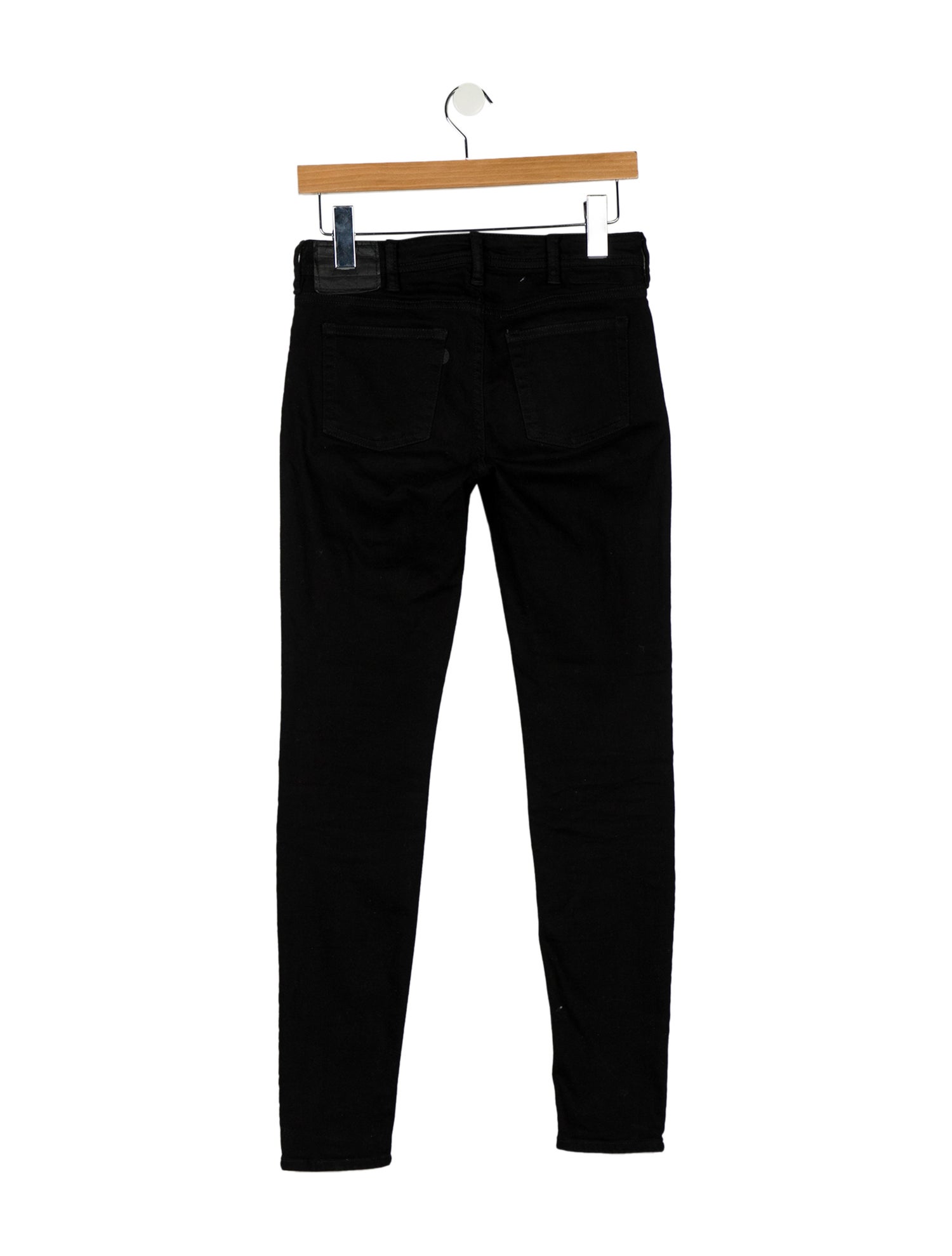 Acne Studios Blå Konst Mid-Rise Skinny Leg Jeans