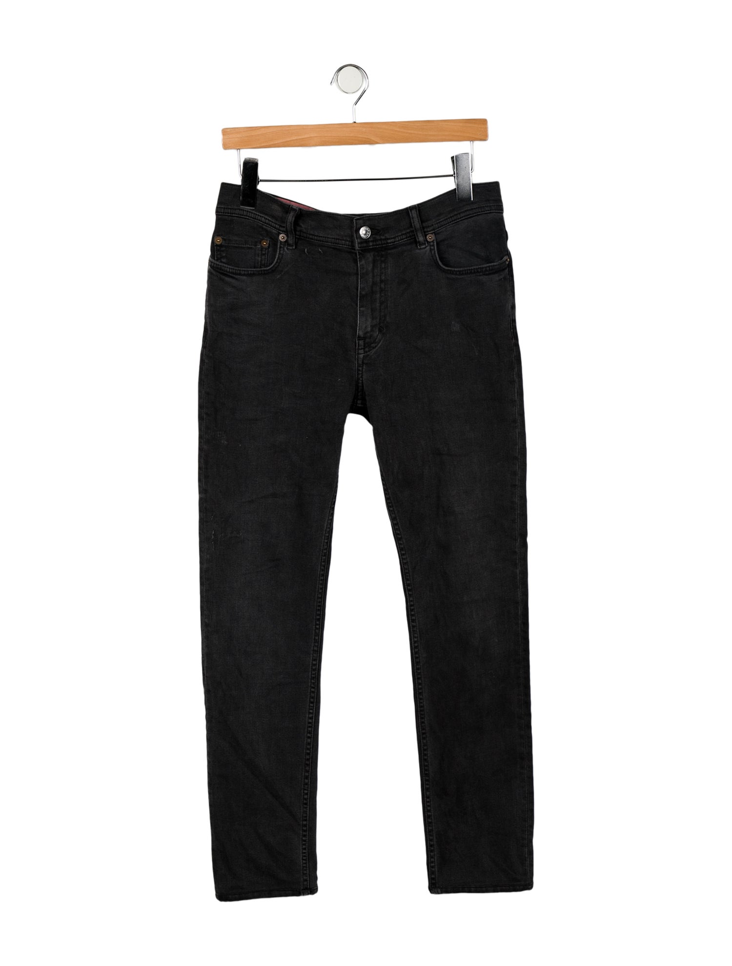 Acne Studios Blå Konst Mid-Rise Skinny Leg Jeans