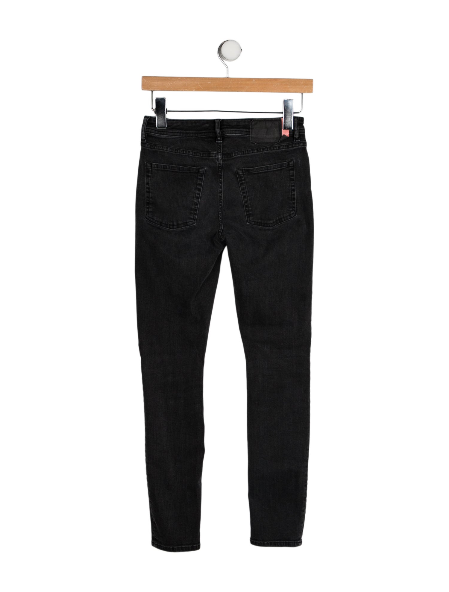 Acne Studios Blå Konst Mid-Rise Skinny Leg Jeans