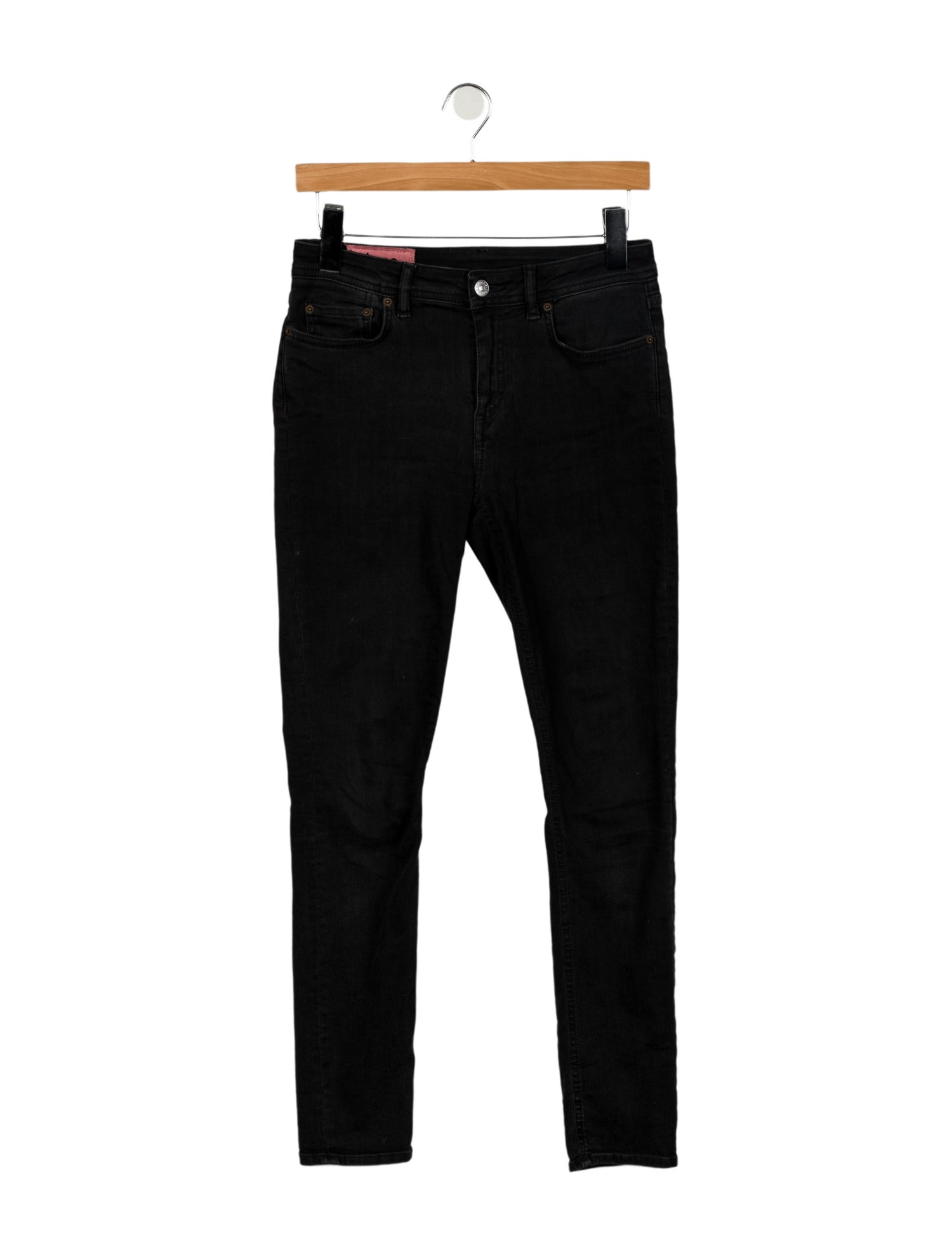 Acne Studios Blå Konst Mid-Rise Skinny Leg Jeans