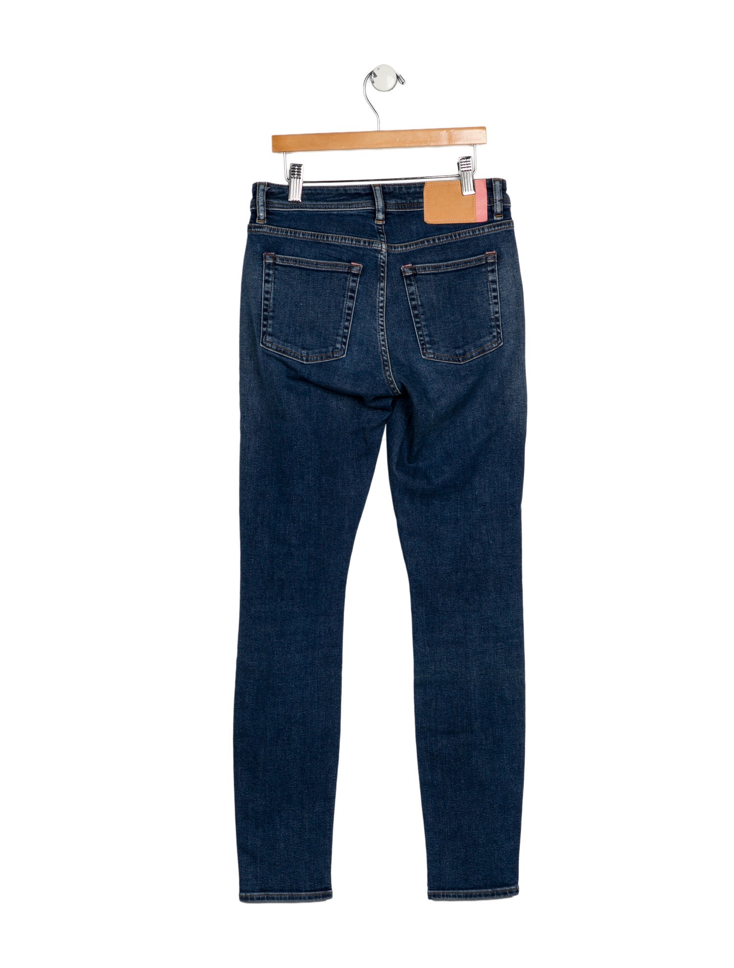 Acne Studios Blå Konst Mid-Rise Skinny Leg Jeans