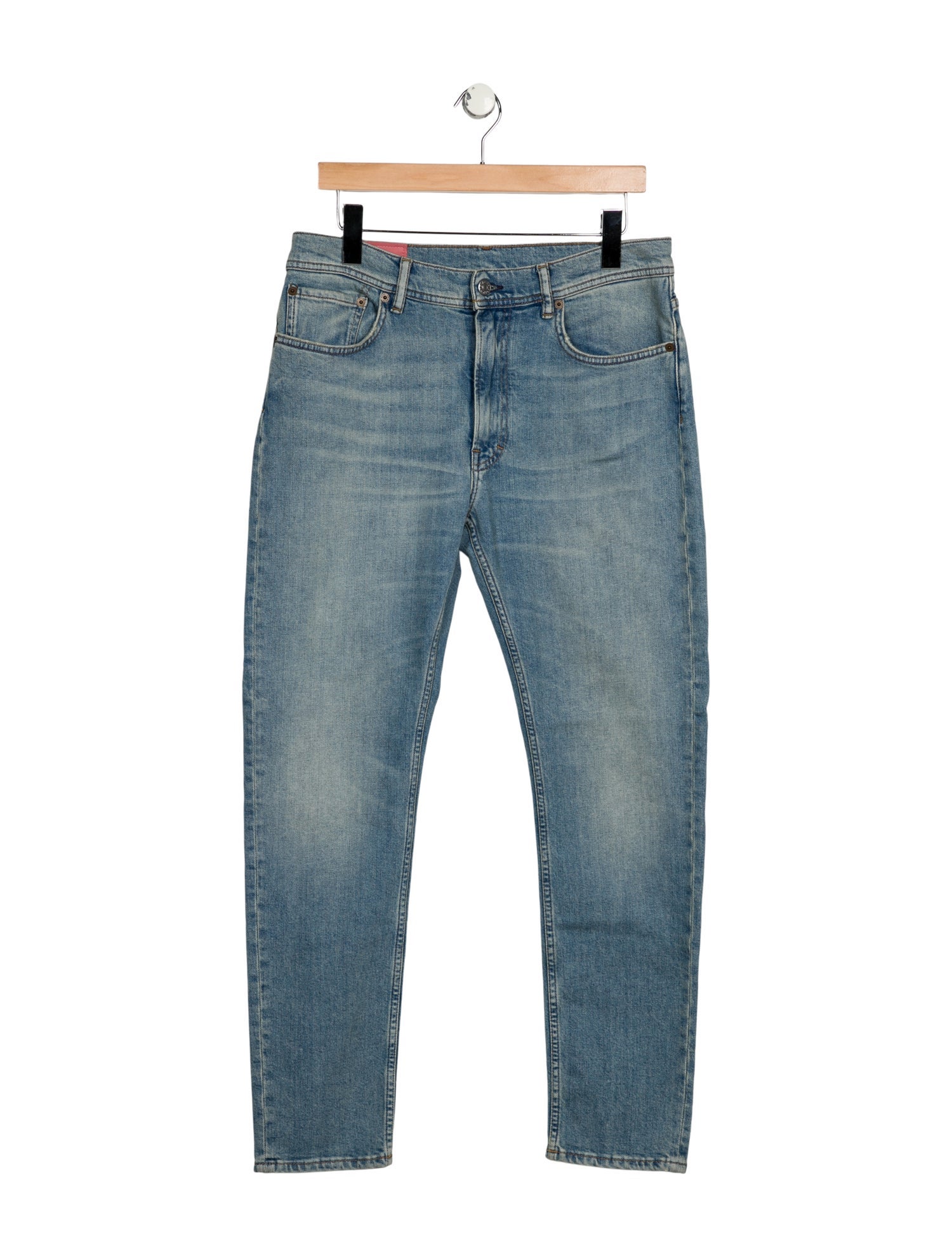 Acne Studios Blå Konst High-Rise Straight Leg Jeans