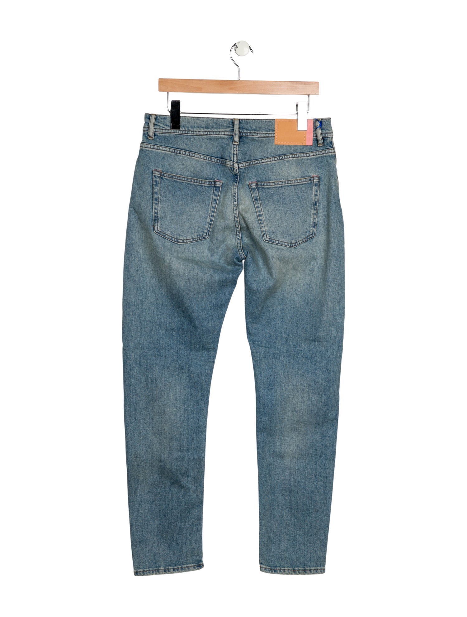 Acne Studios Blå Konst High-Rise Straight Leg Jeans