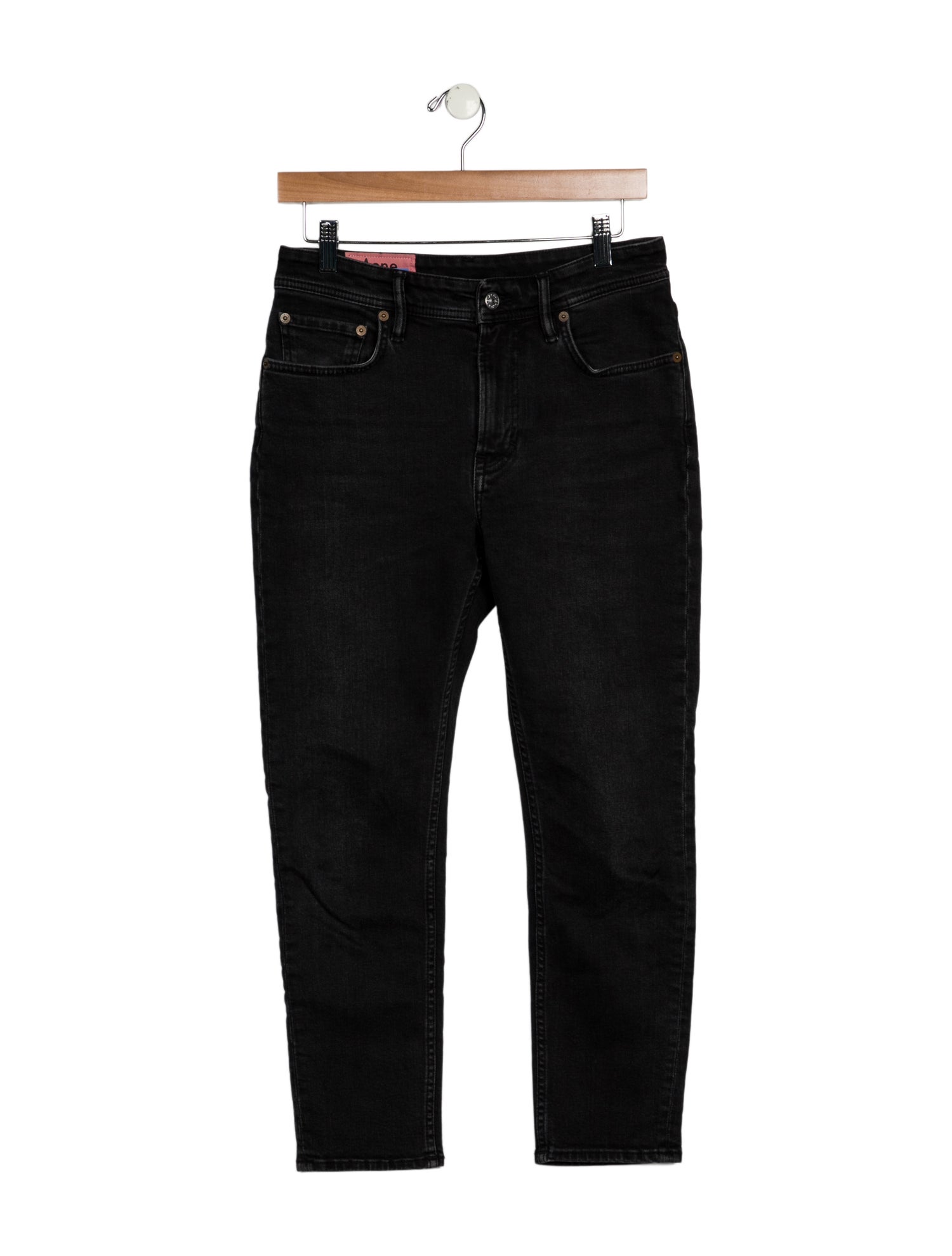 Acne Studios Blå Konst Mid-Rise Skinny Leg Jeans