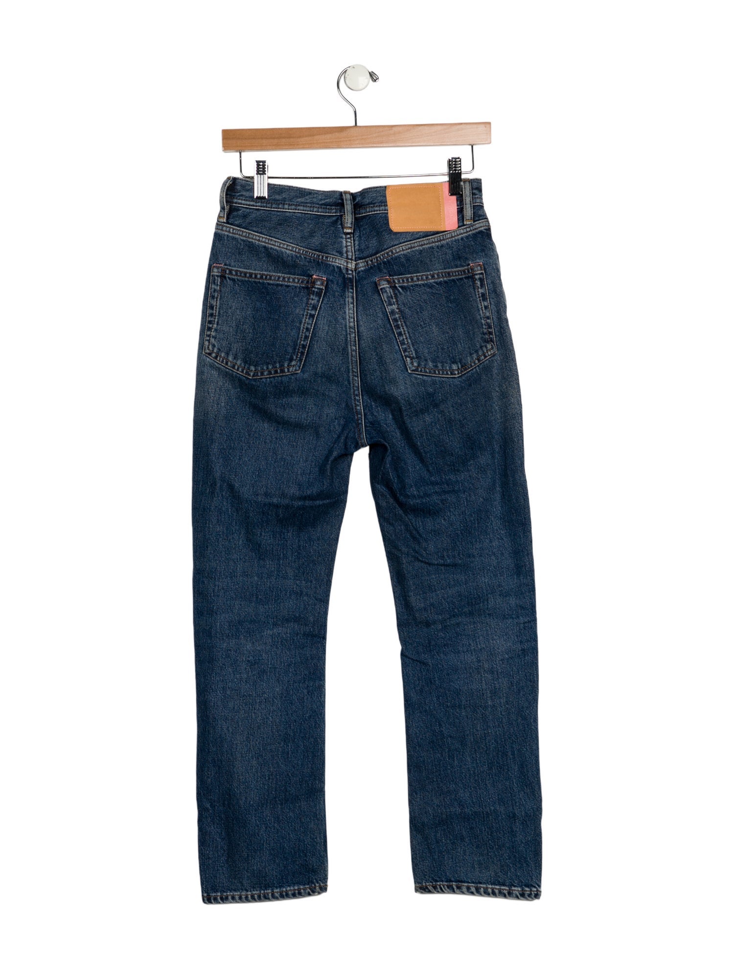 Acne Studios Blå Konst High-Rise Straight Leg Jeans