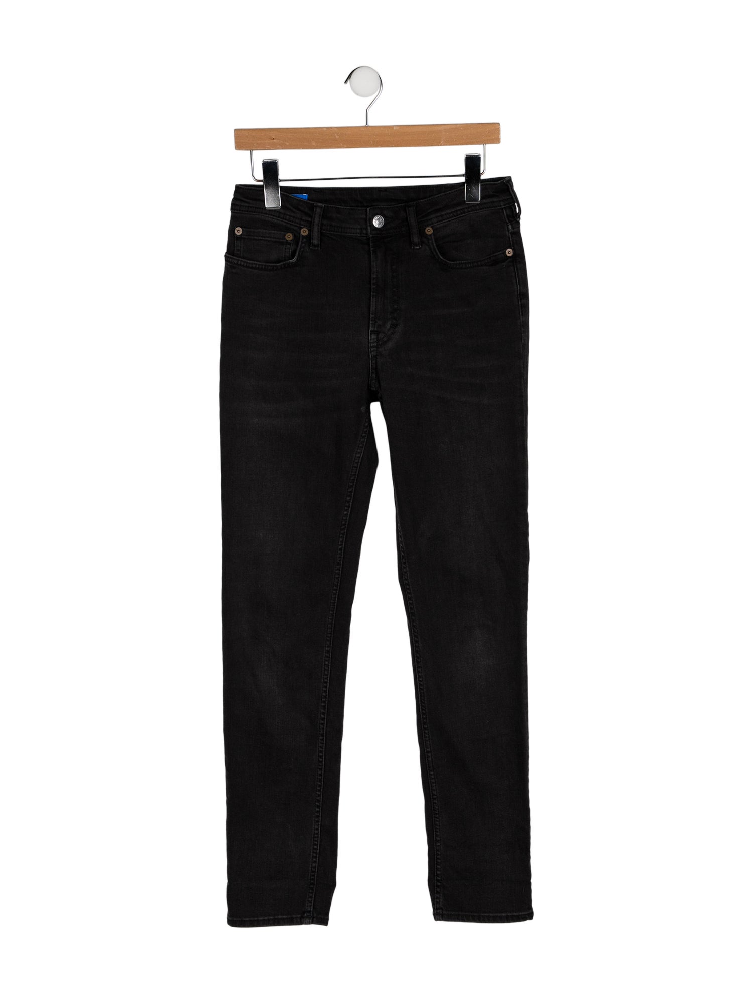 Acne Studios Blå Konst Mid-Rise Skinny Leg Jeans