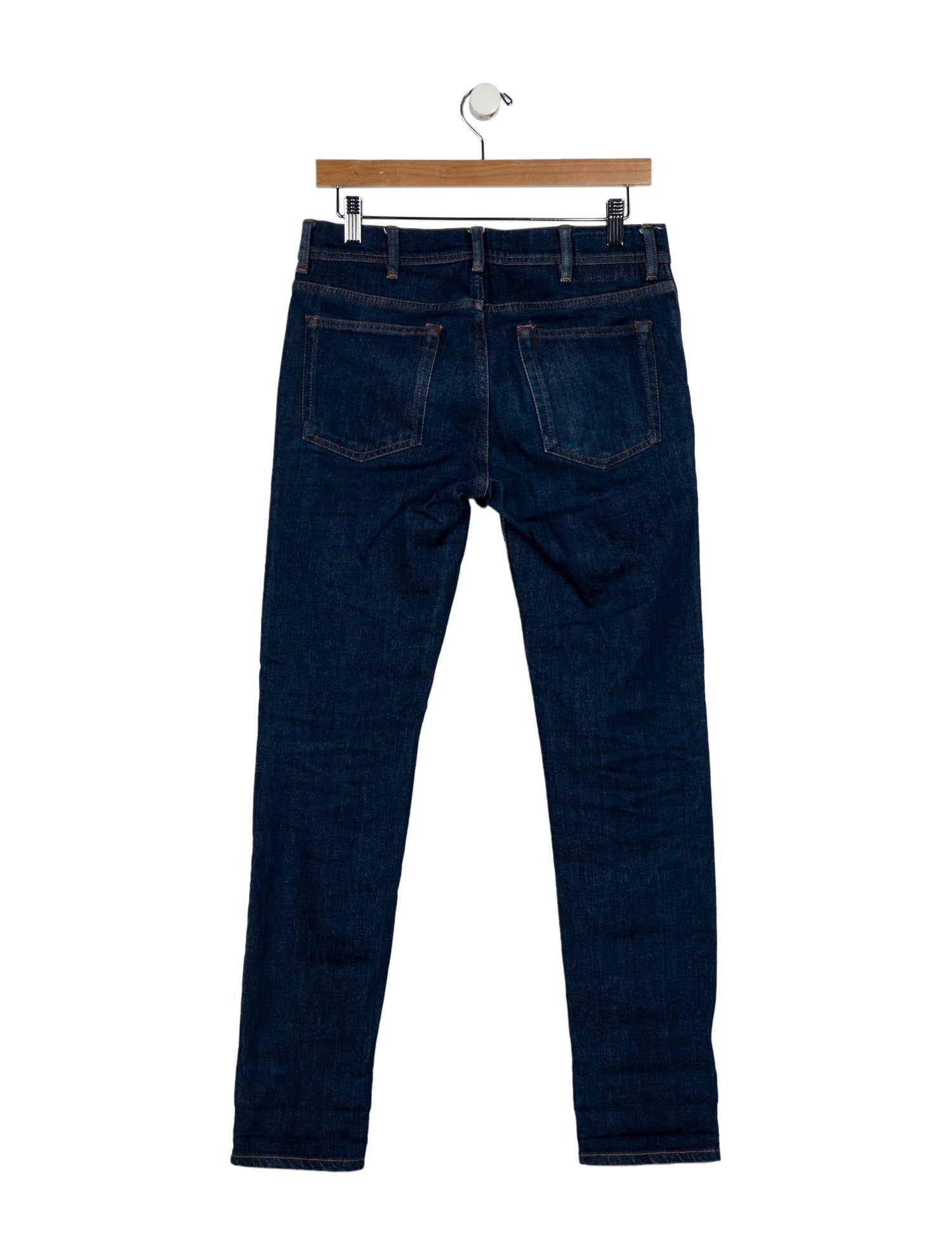 Acne Studios Blå Konst Mid-Rise Straight Leg Jeans