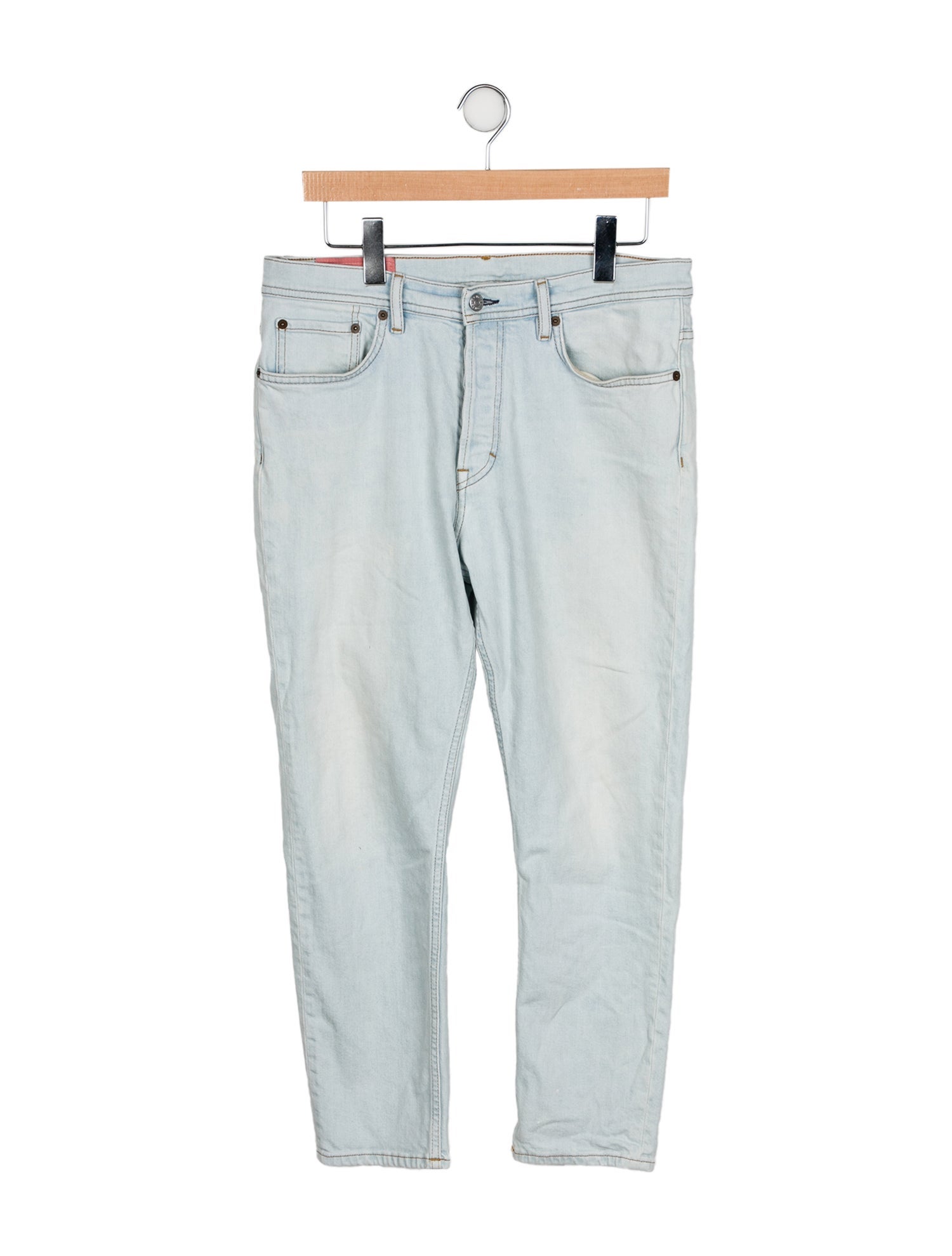 Acne Studios Blå Konst Mid-Rise Skinny Leg Jeans