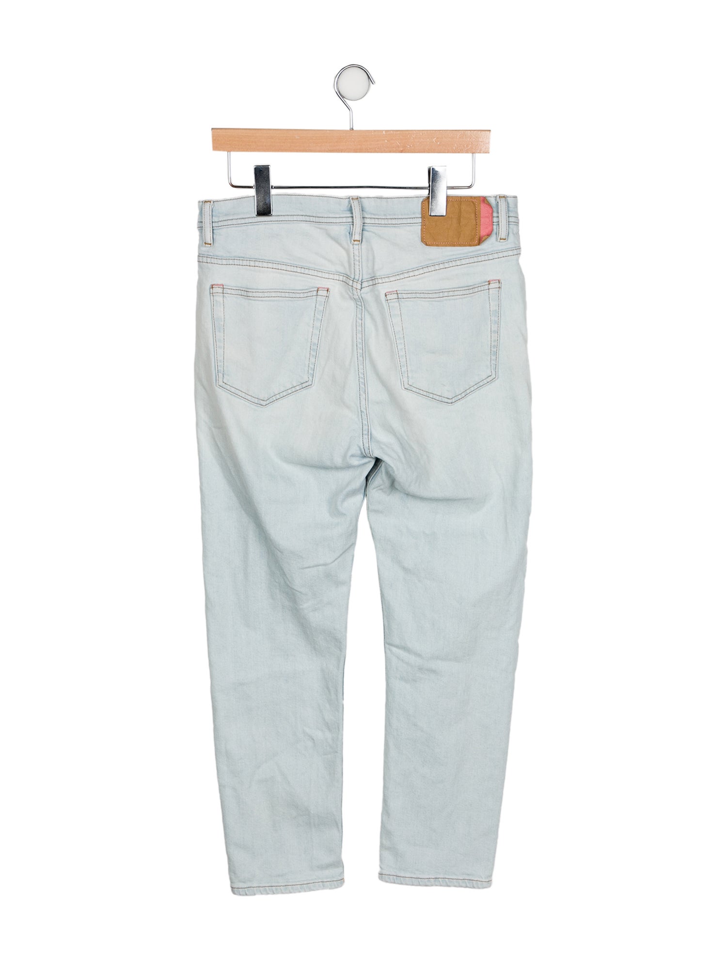 Acne Studios Blå Konst Mid-Rise Skinny Leg Jeans